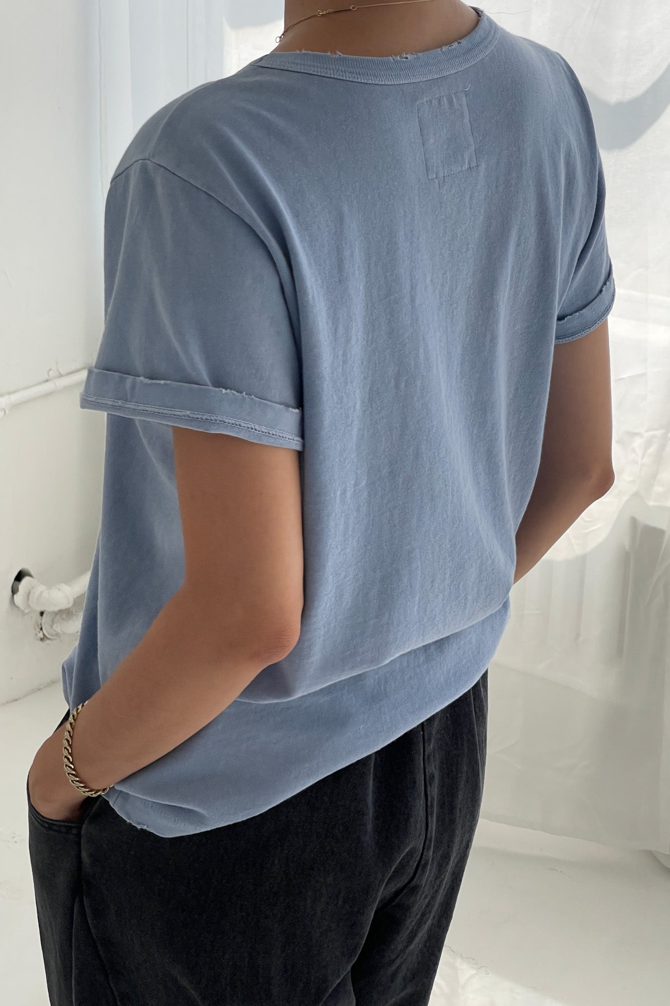 Camiseta negra vintage para niño - Hecha con algodón orgánico