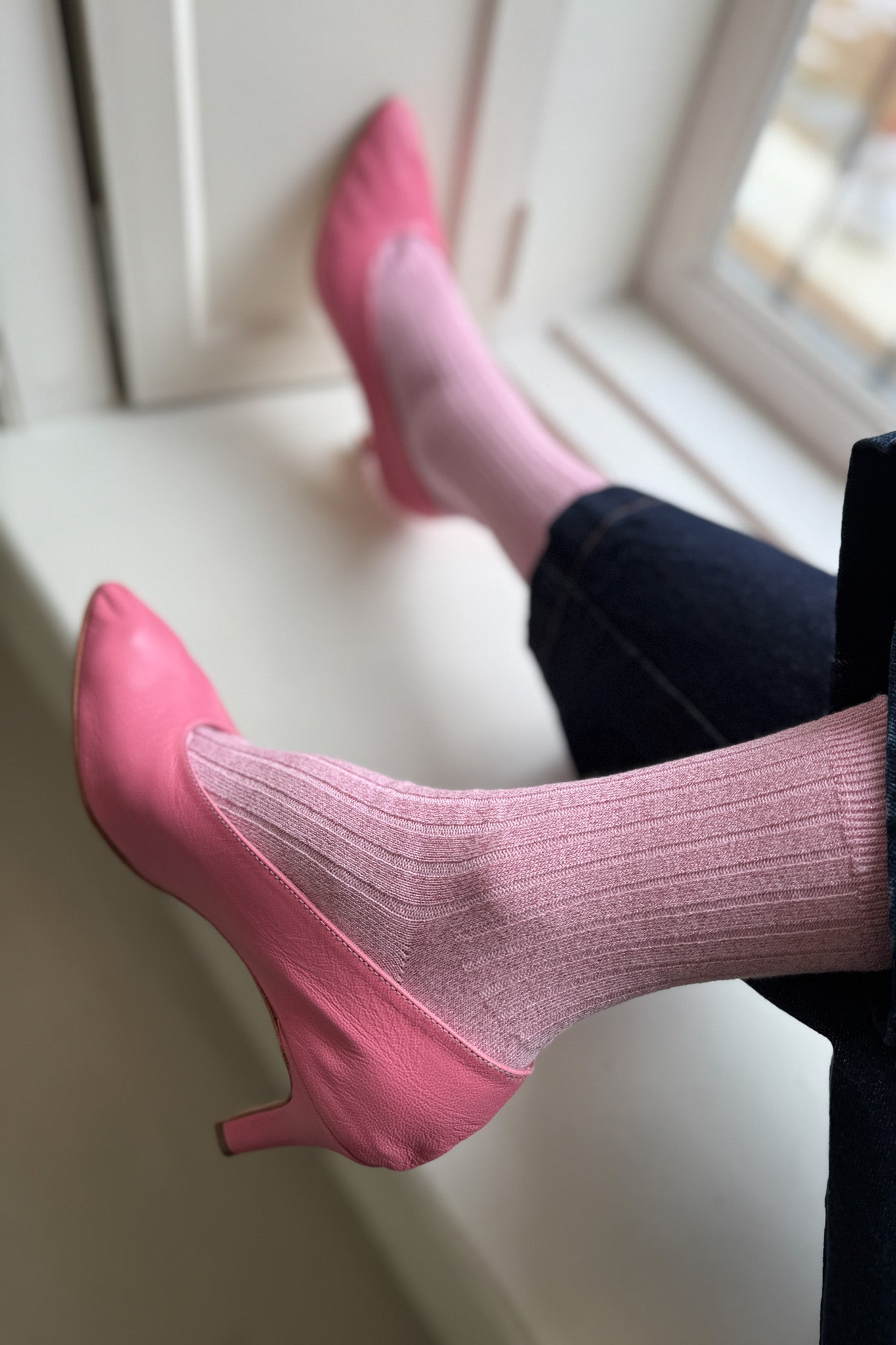 Her Socks (Glitter) - Sparkling Rosé