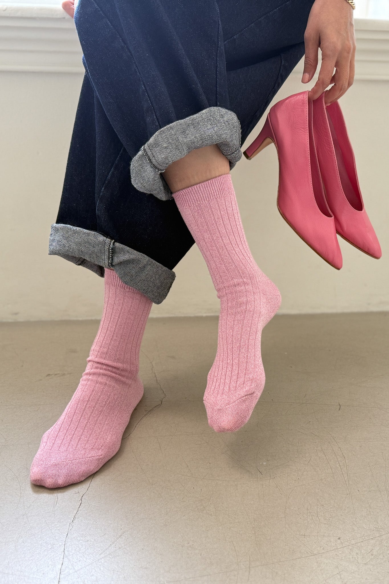Her Socks (Glitter) - Sparkling Rosé