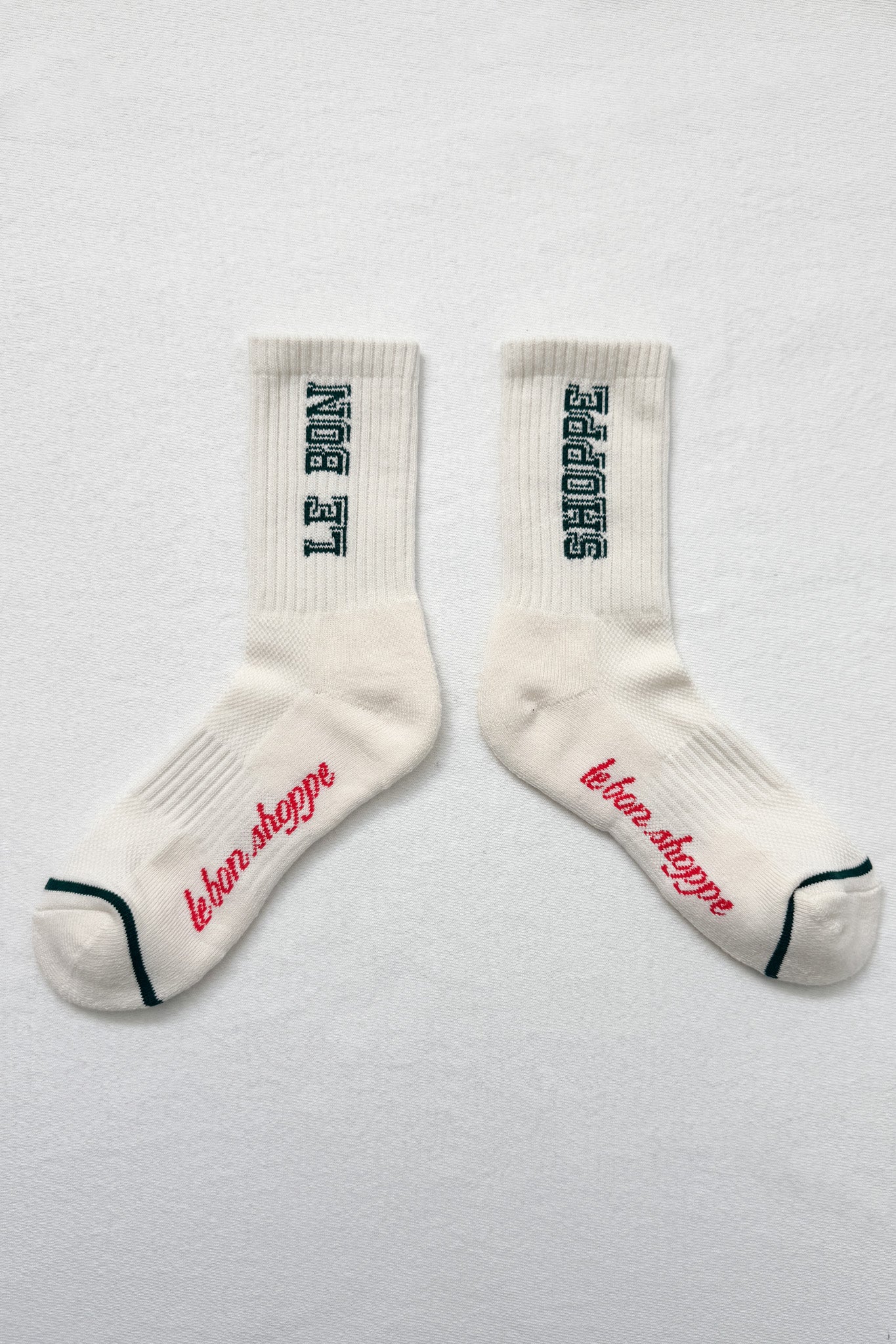 Preppy Socks - Canvas/Green