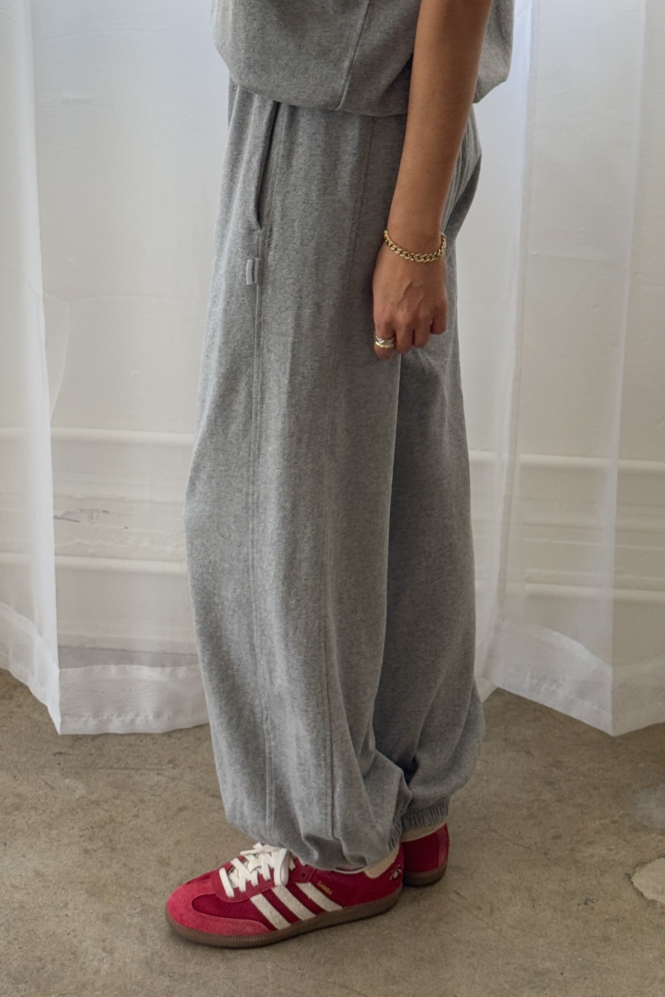 Pantalon Ballon - Ht. Gris