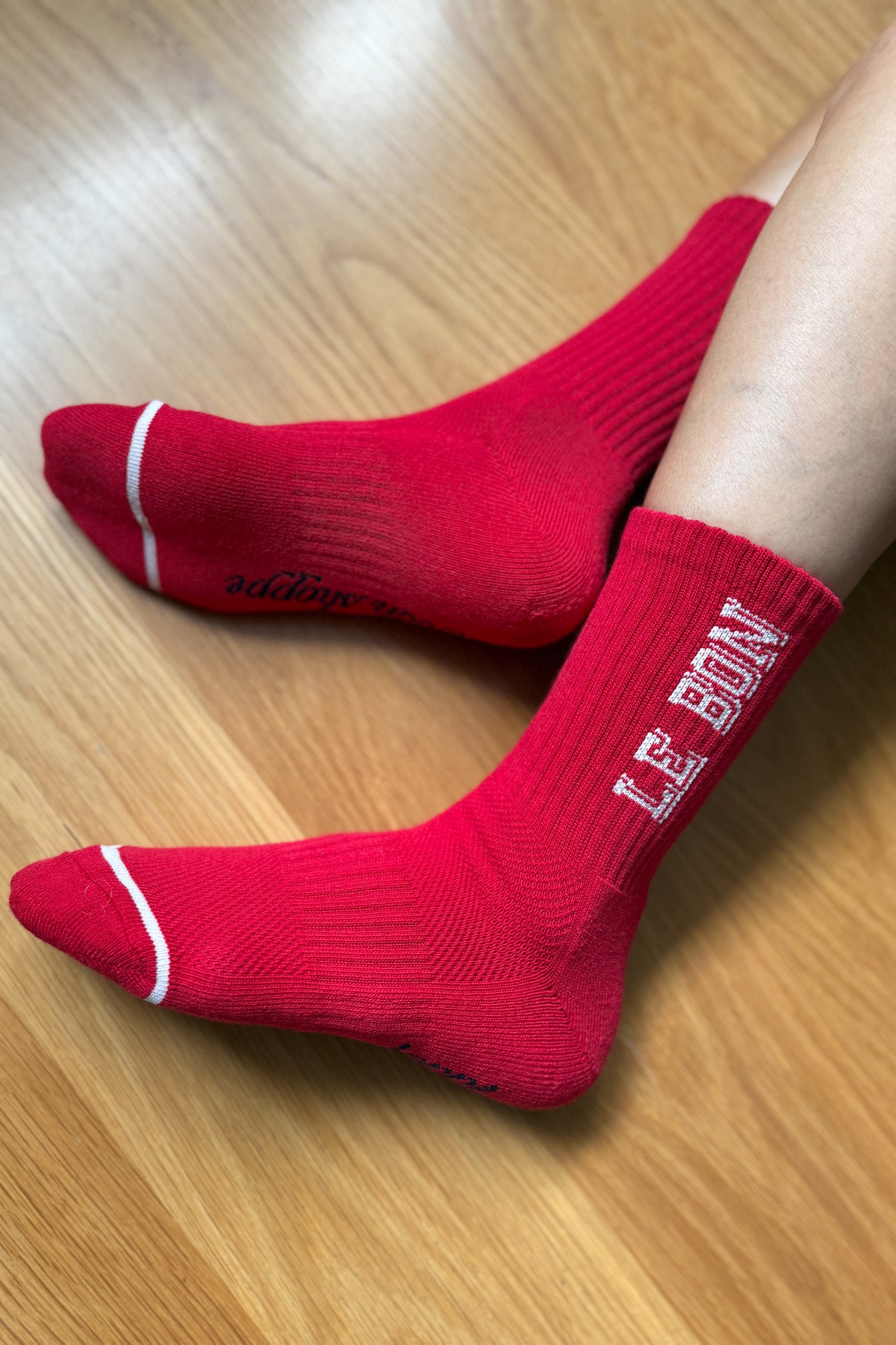 Preppy Socks - Red/Cream