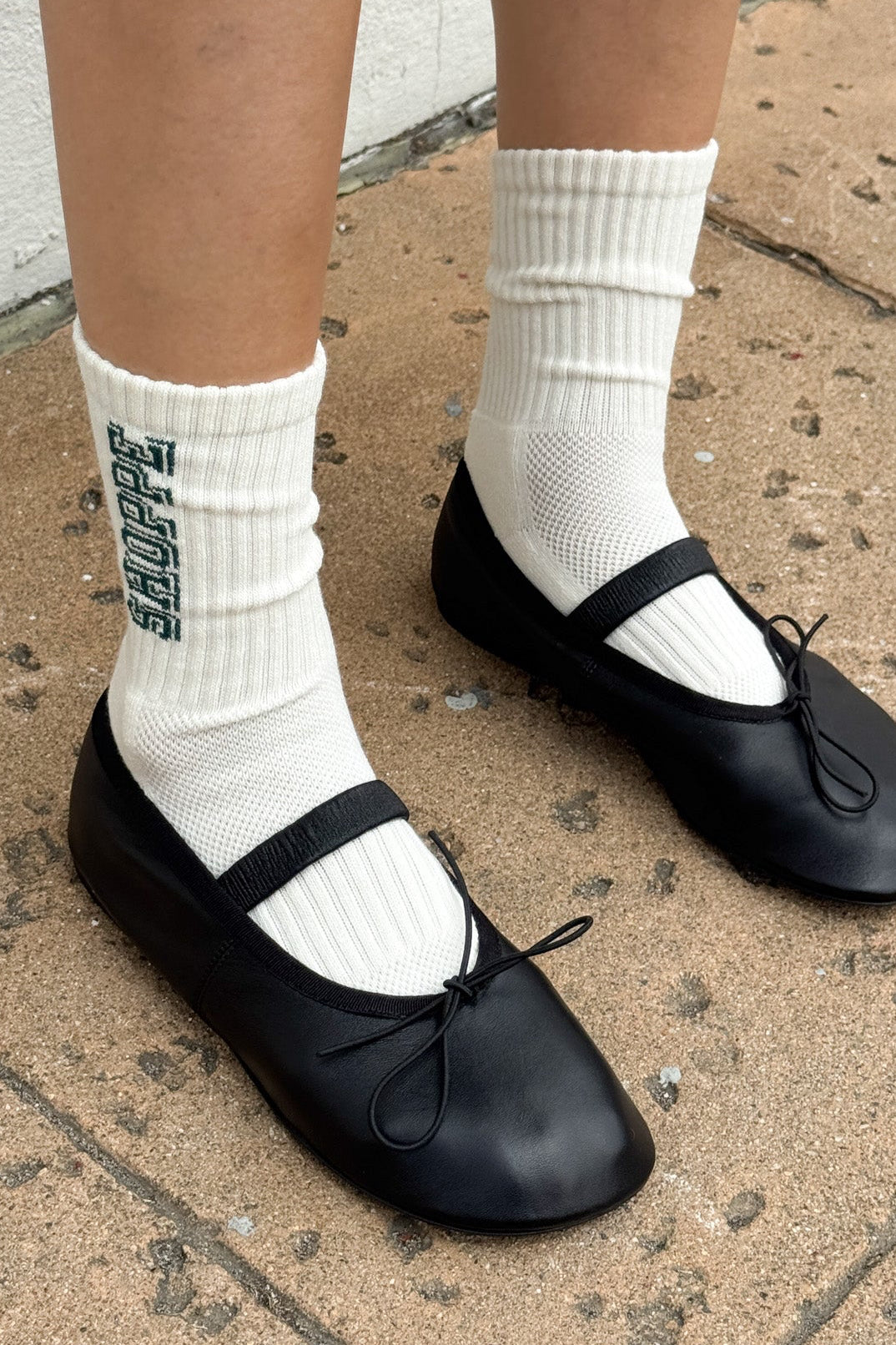 Preppy Socks - Canvas/Green