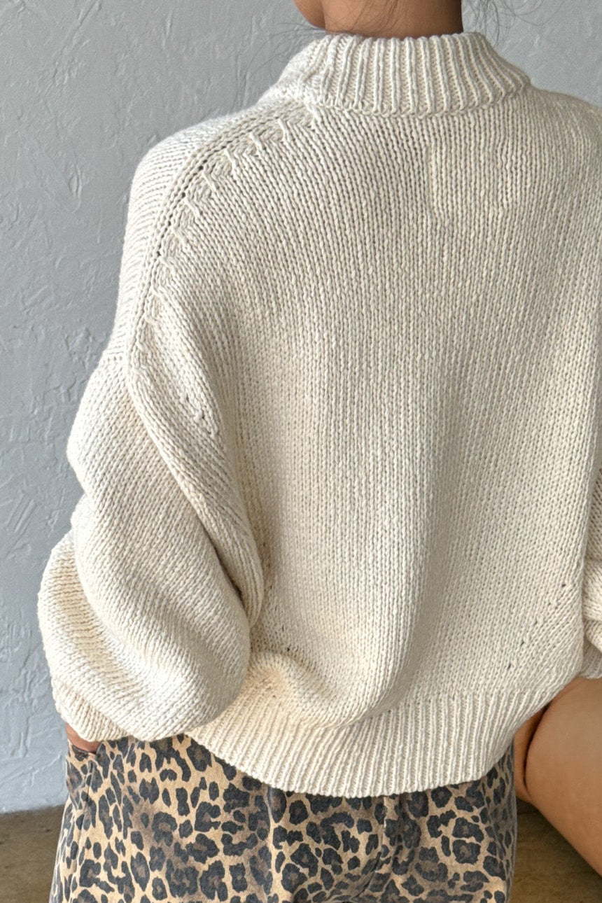 Zoe Cotton Sweater - NATUREL