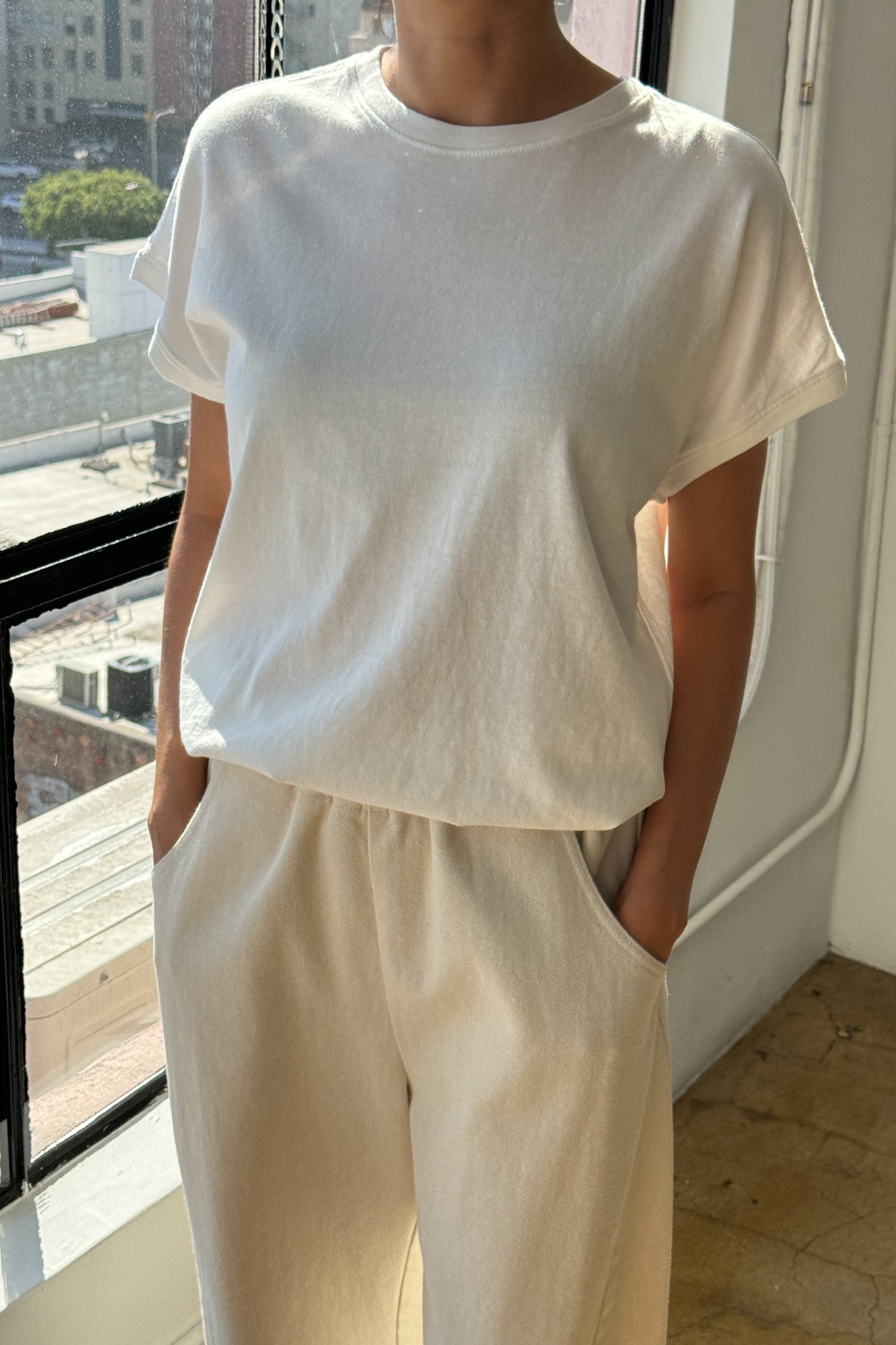 Ease Tee in Vintage White