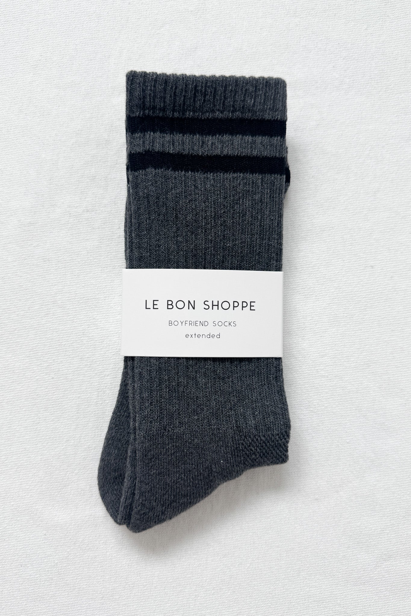 EXTENDED Boyfriend Socks - Charcoal