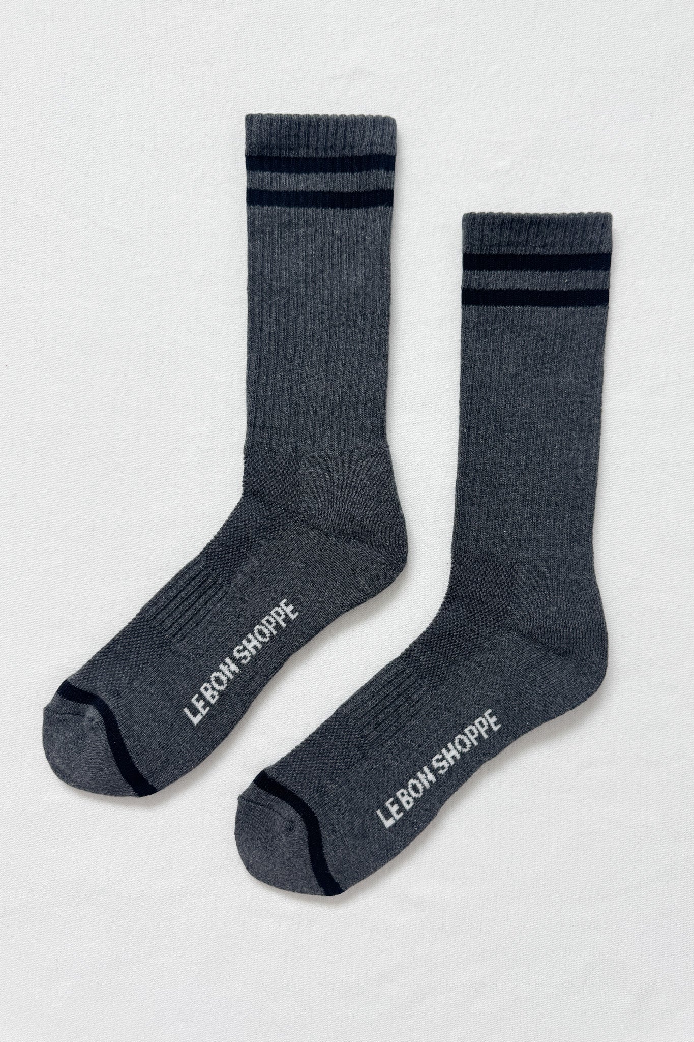 EXTENDED Boyfriend Socks - Charcoal