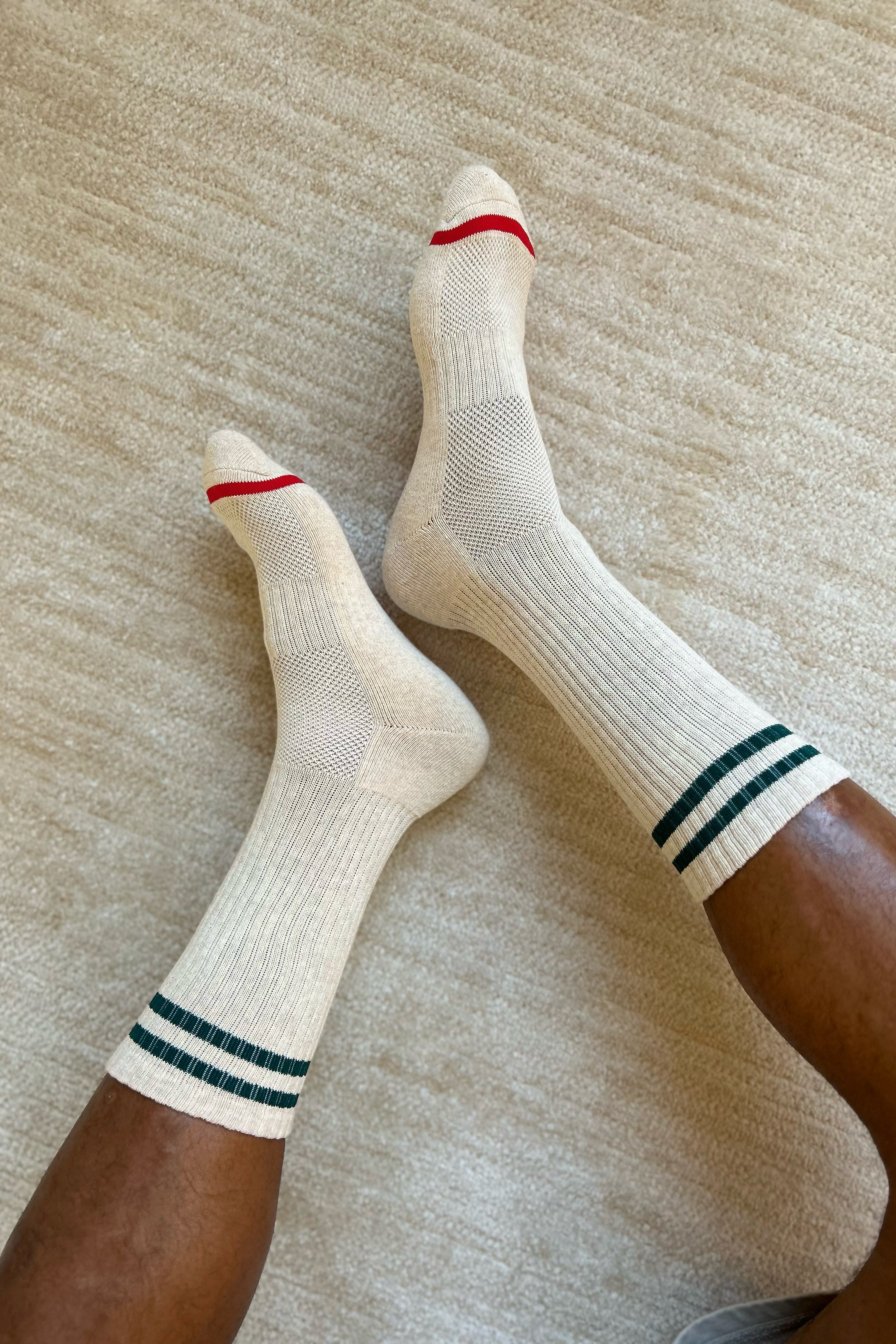 EXTENDED Boyfriend Socks - Oatmeal