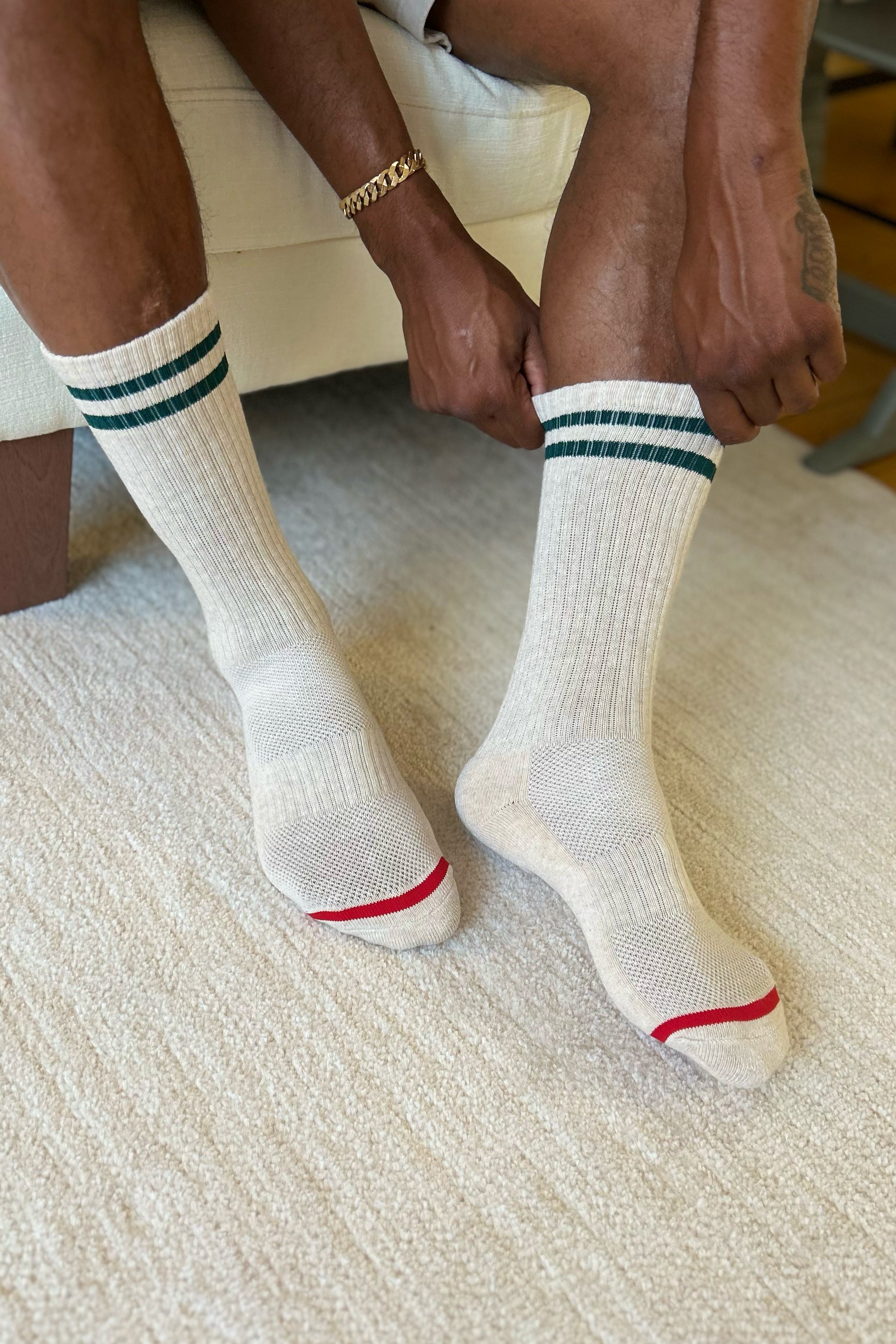 EXTENDED Boyfriend Socks - Oatmeal