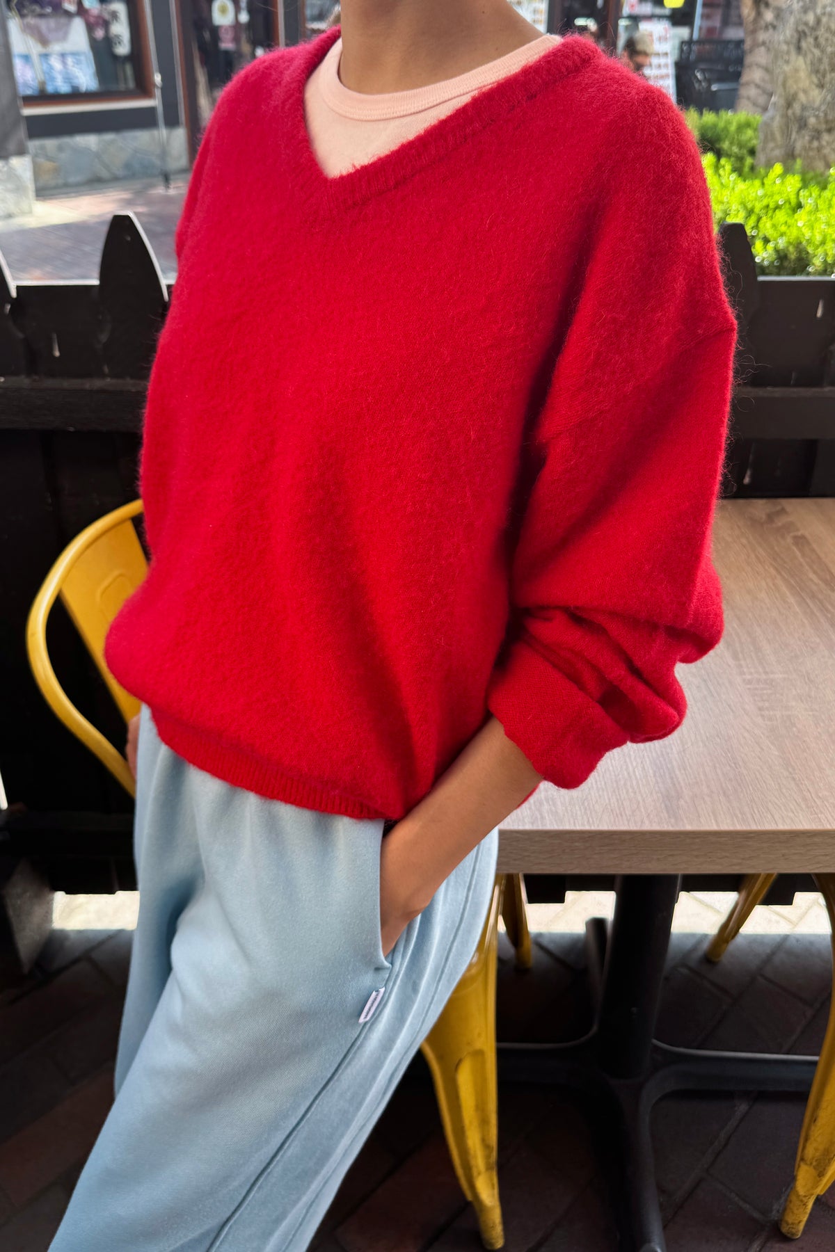James Mohair Sweater - Red