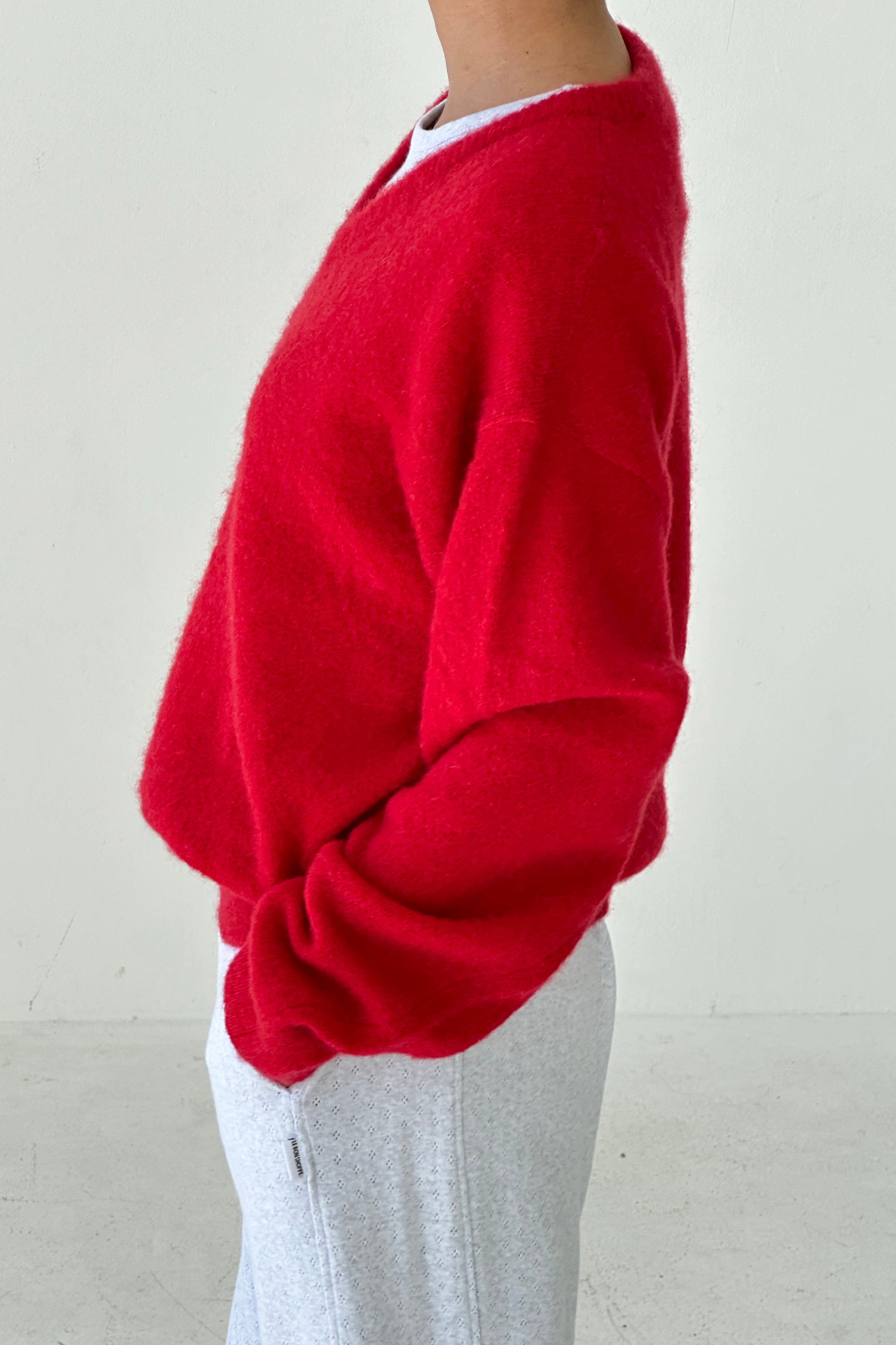 James Mohair Sweater - Red