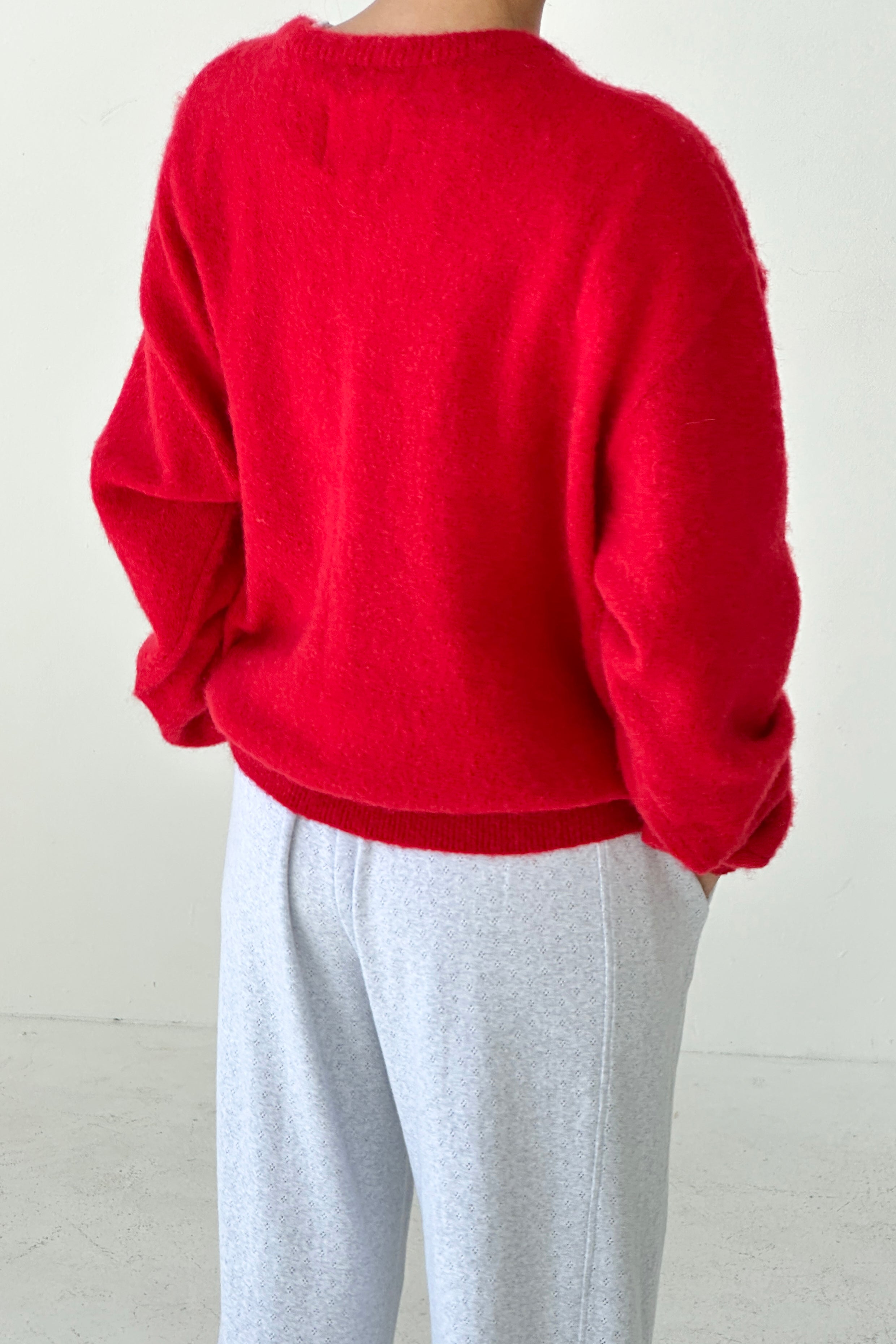 James Mohair Sweater - Red