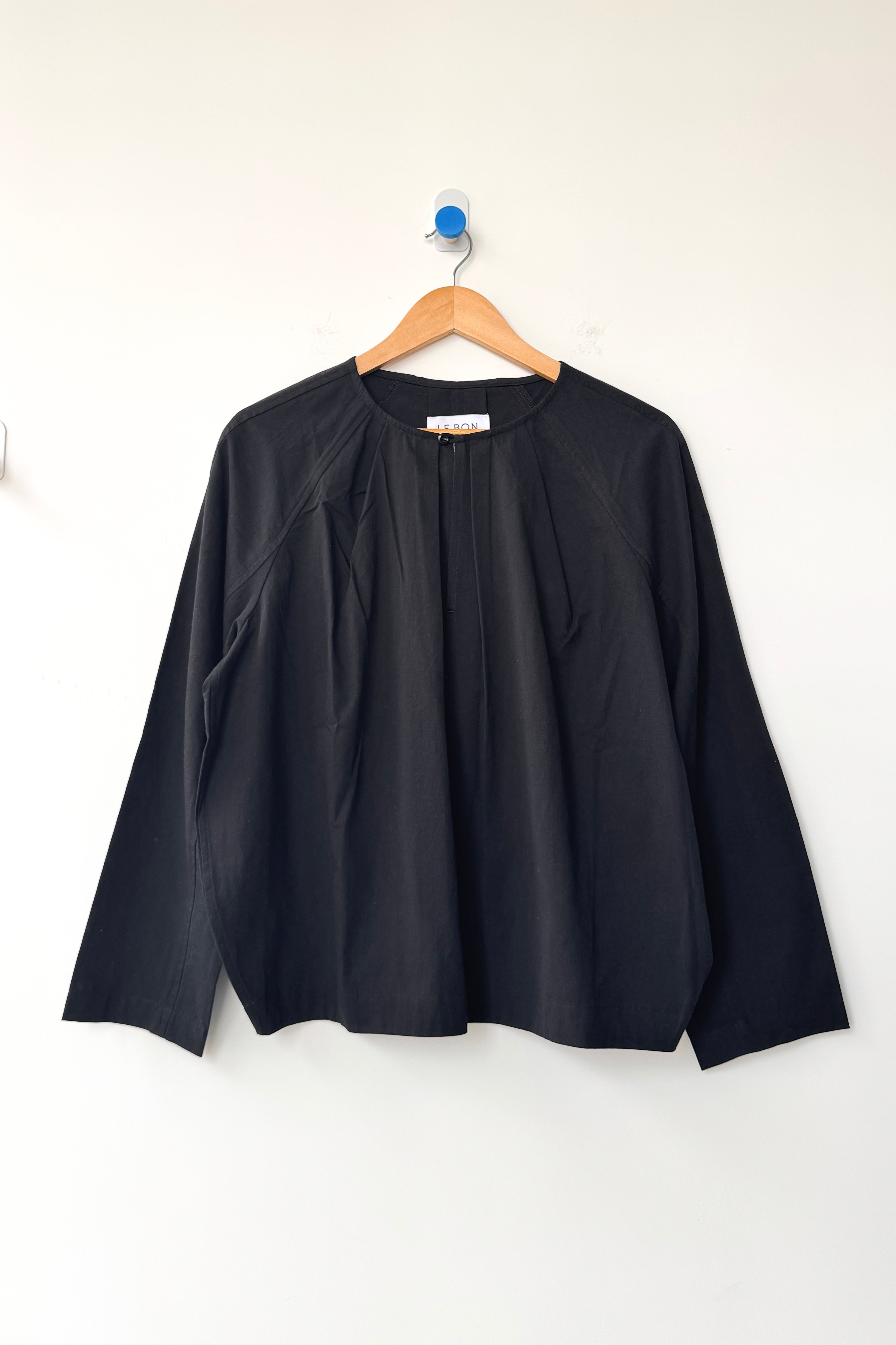 Julienne Long Sleeve Top - Black