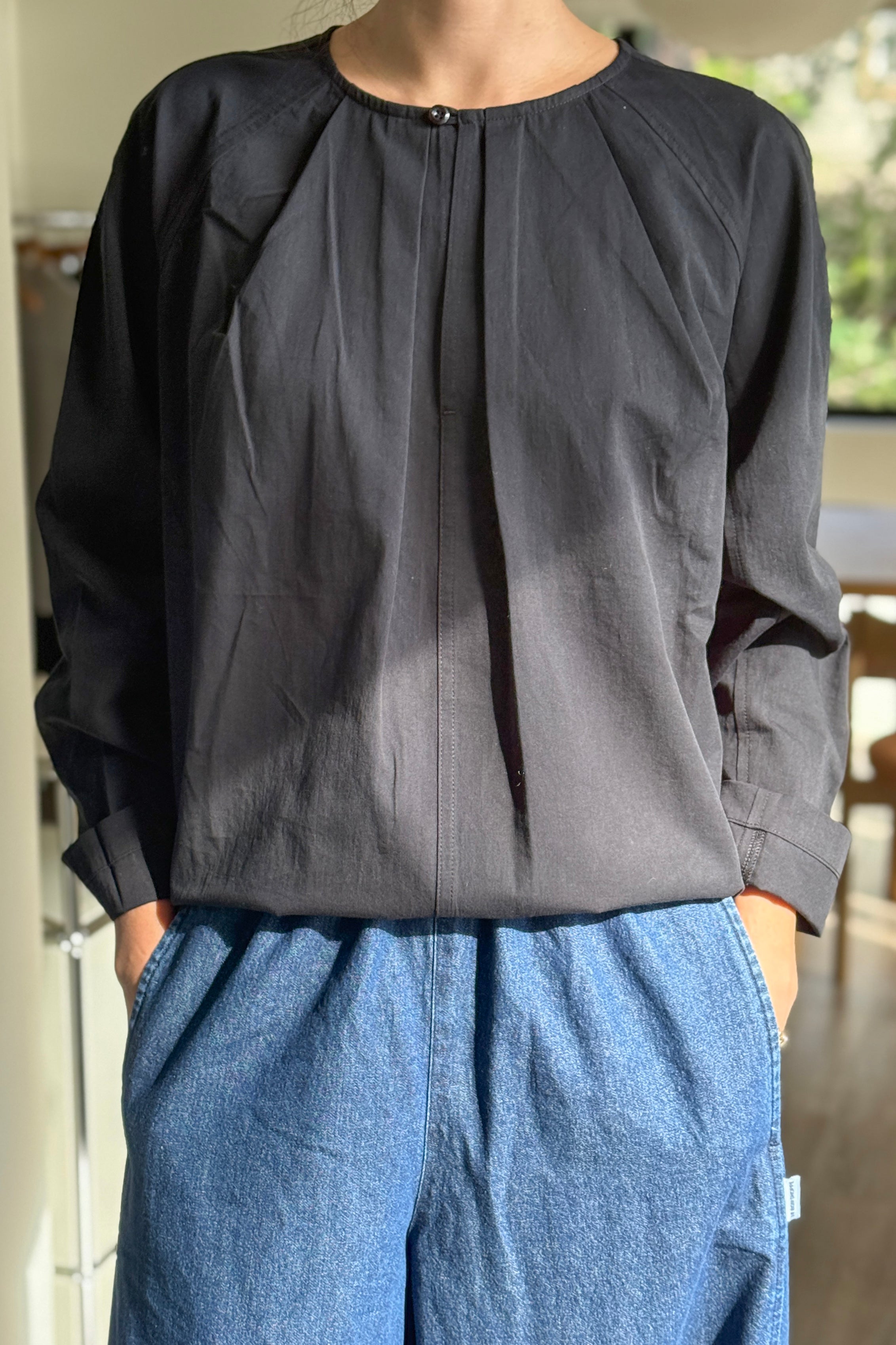 Julienne Long Sleeve Top - Black