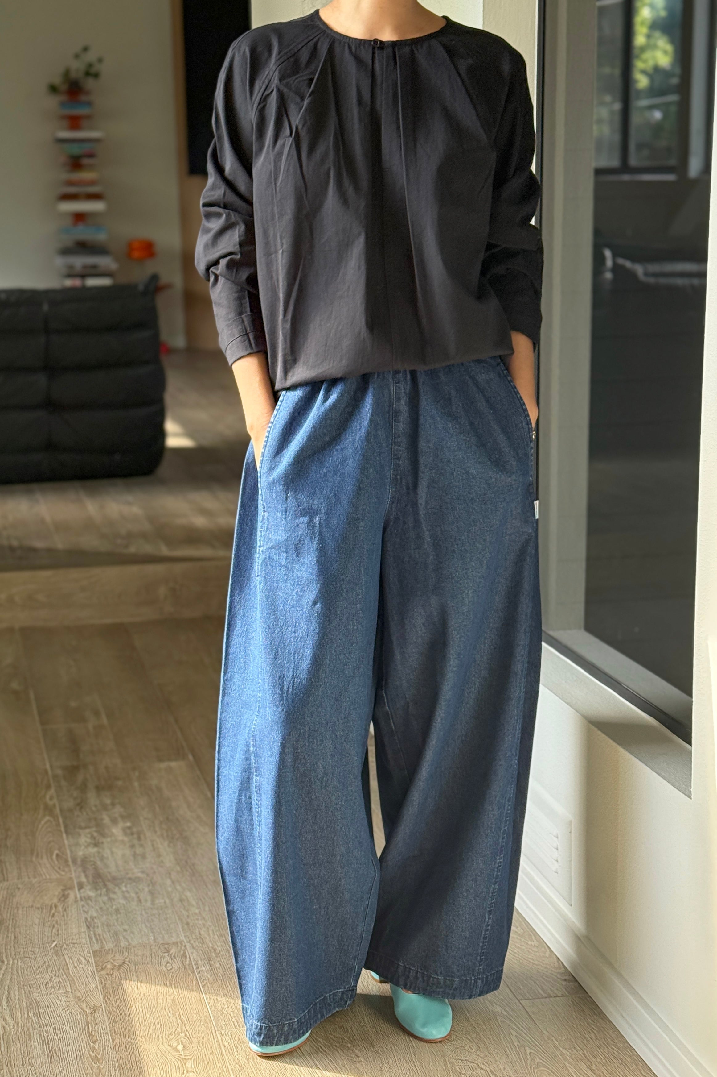 Julienne Long Sleeve Top - Black