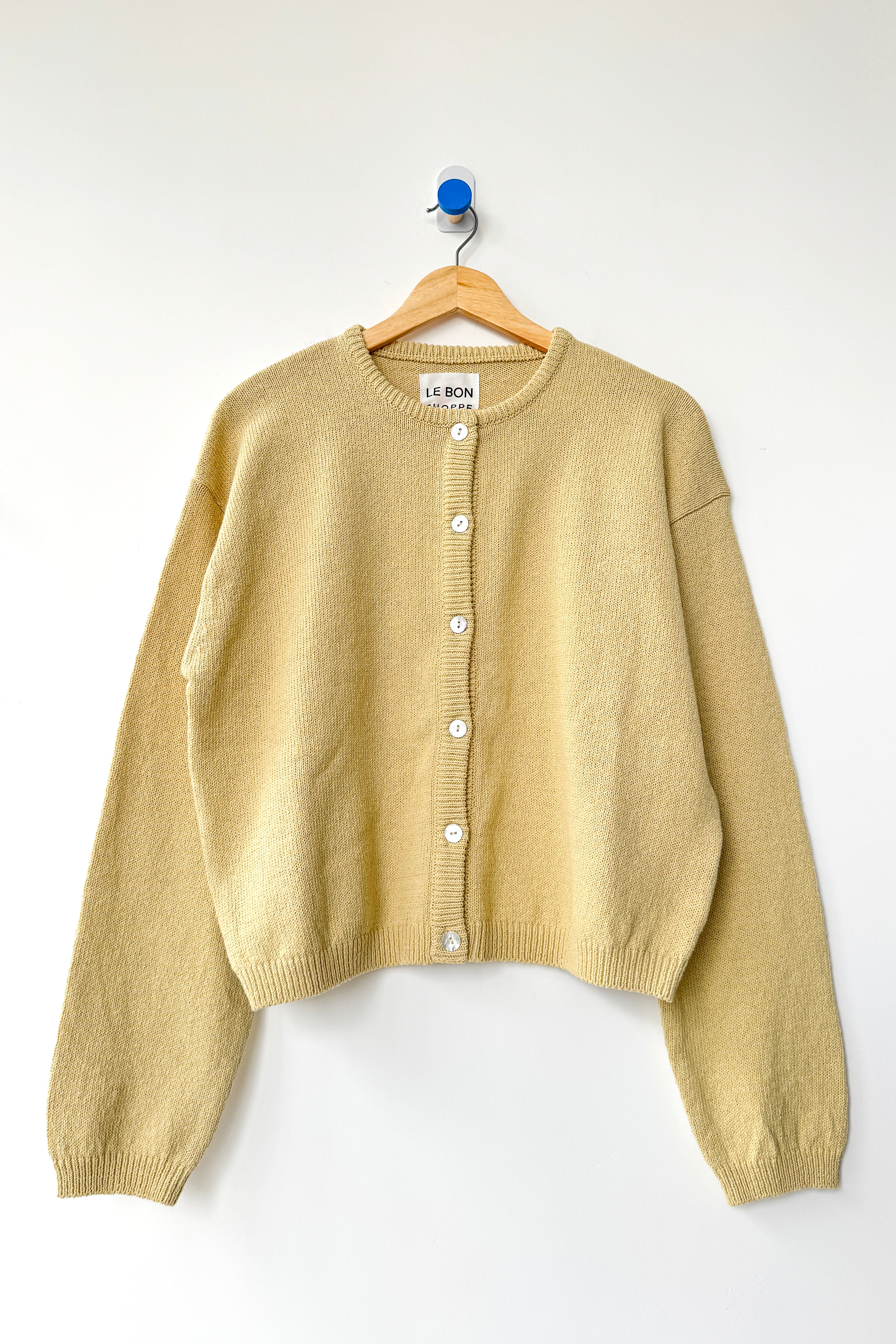 Cotton Leila Cardigan - Custard