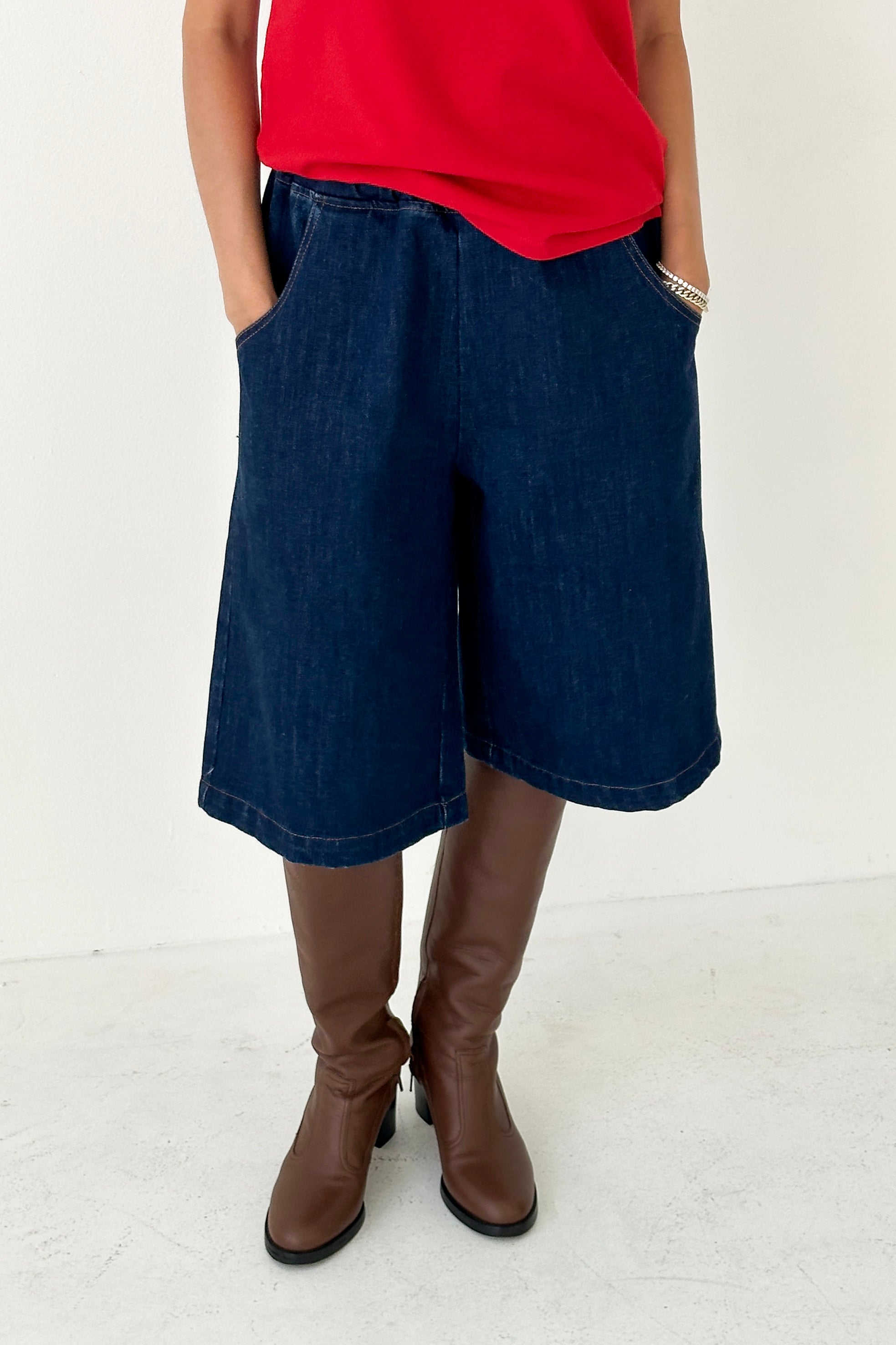 Liam Bermuda Shorts - RAW DENIM