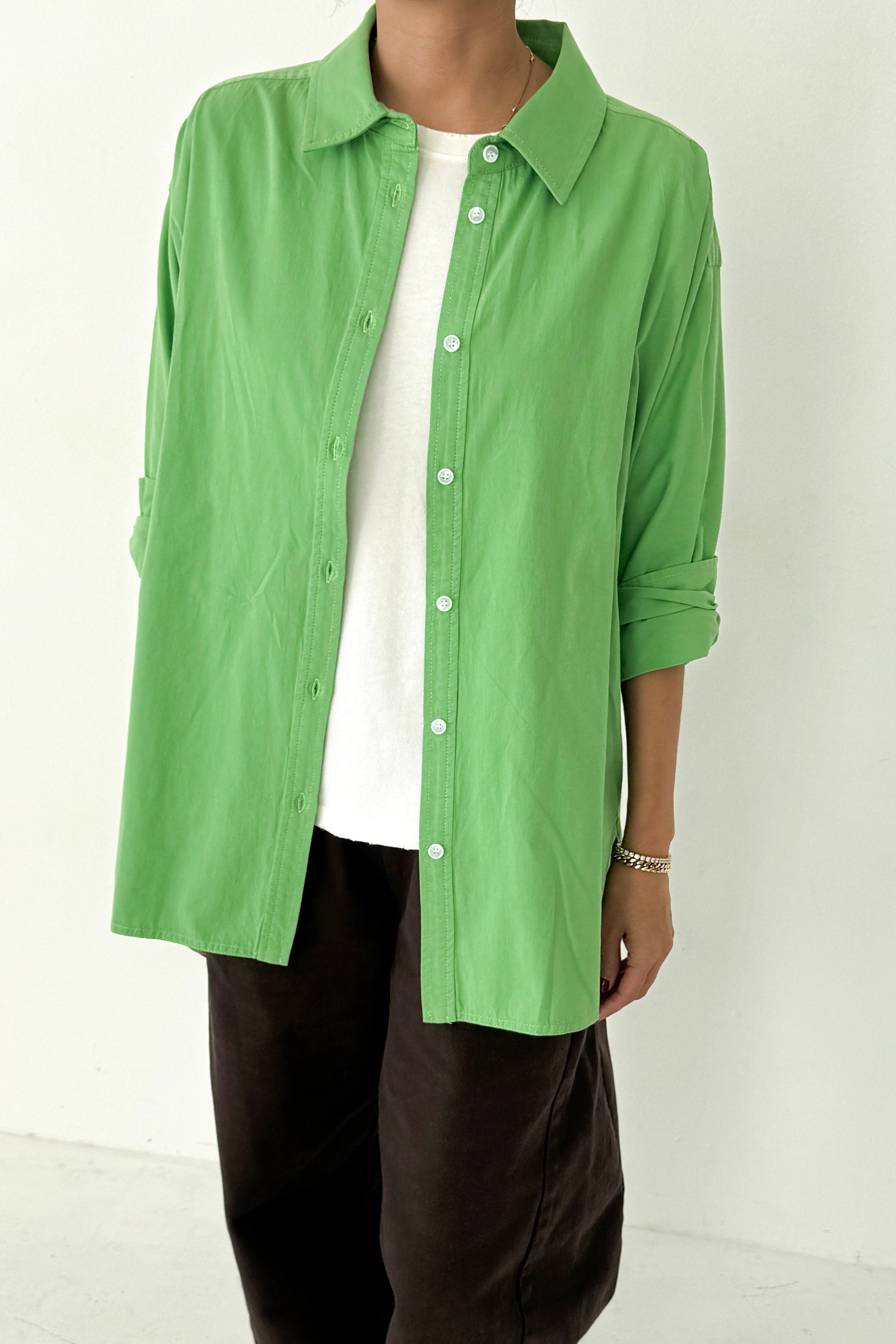 Light Weight Owen Shirt - Green Bud