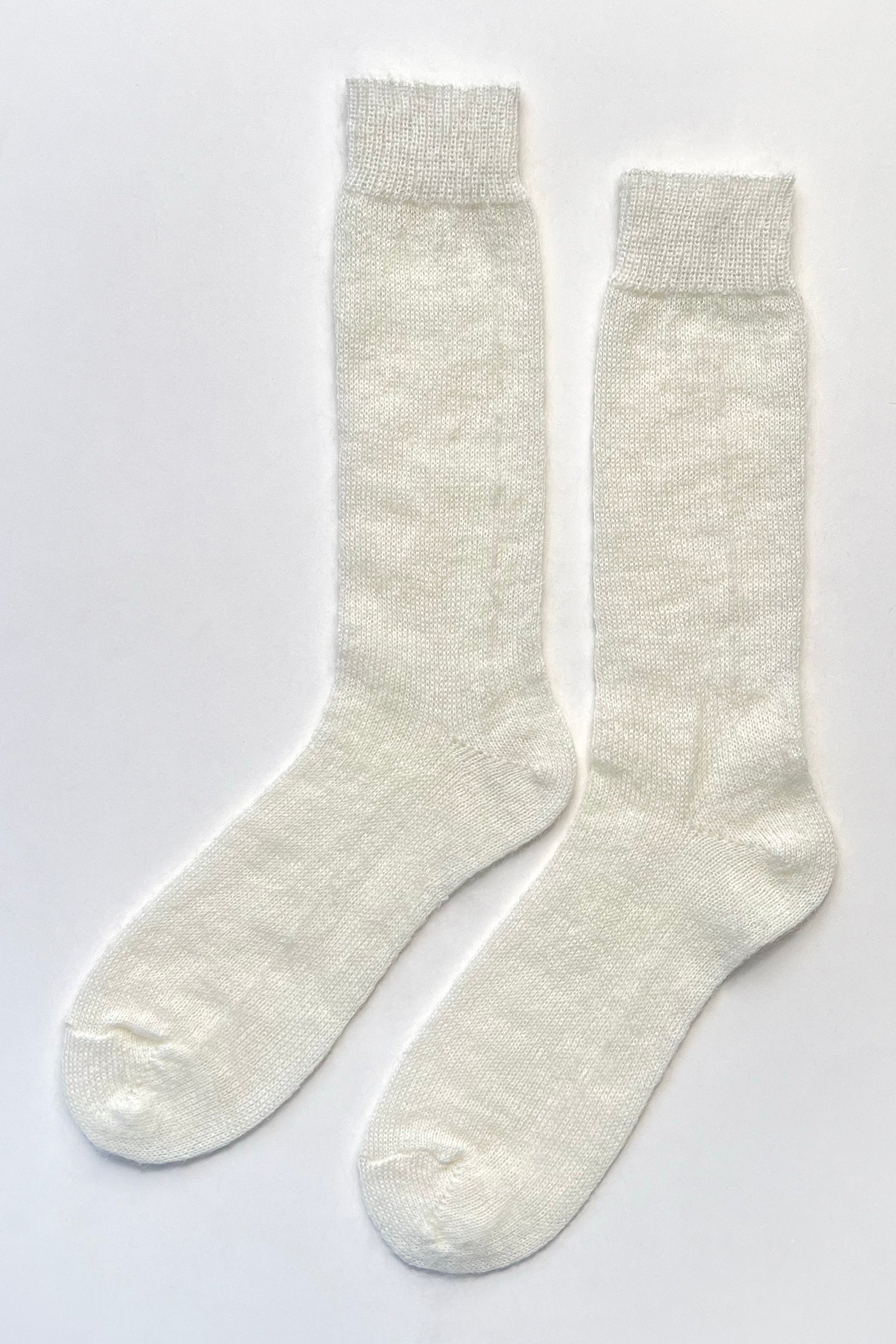 Mohair Veil Socks - Cream