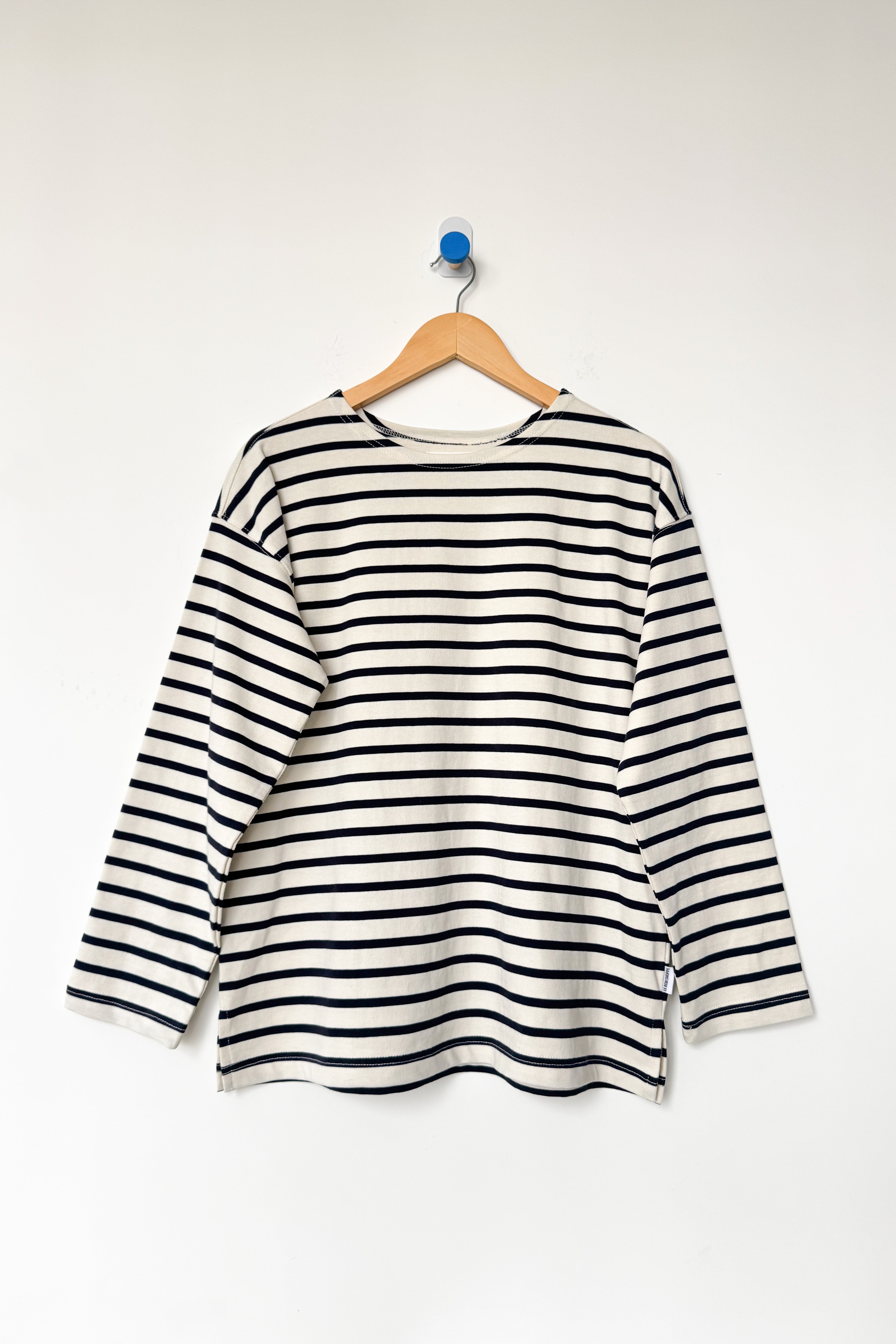 Marseille Top - Navy Stripe on Cream