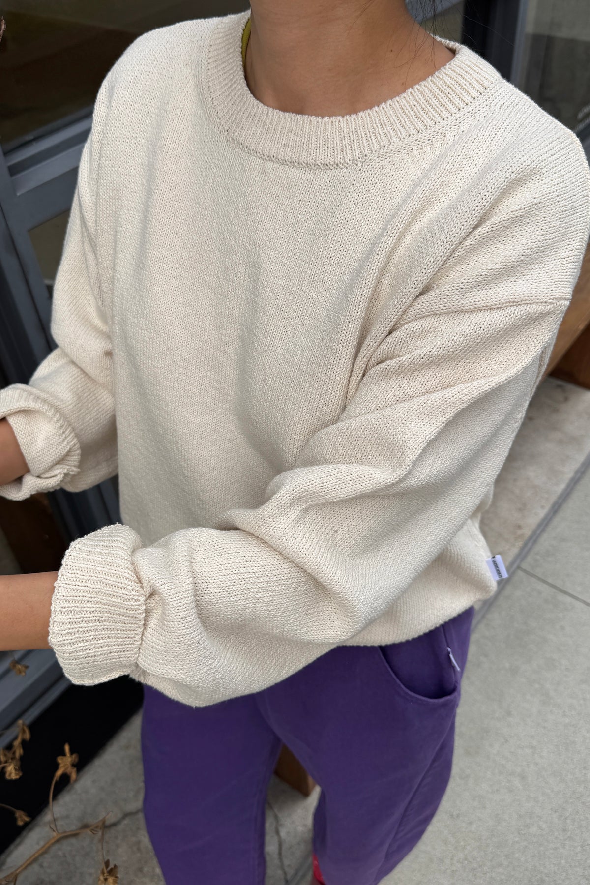 Milo Cotton Sweater - Naturel