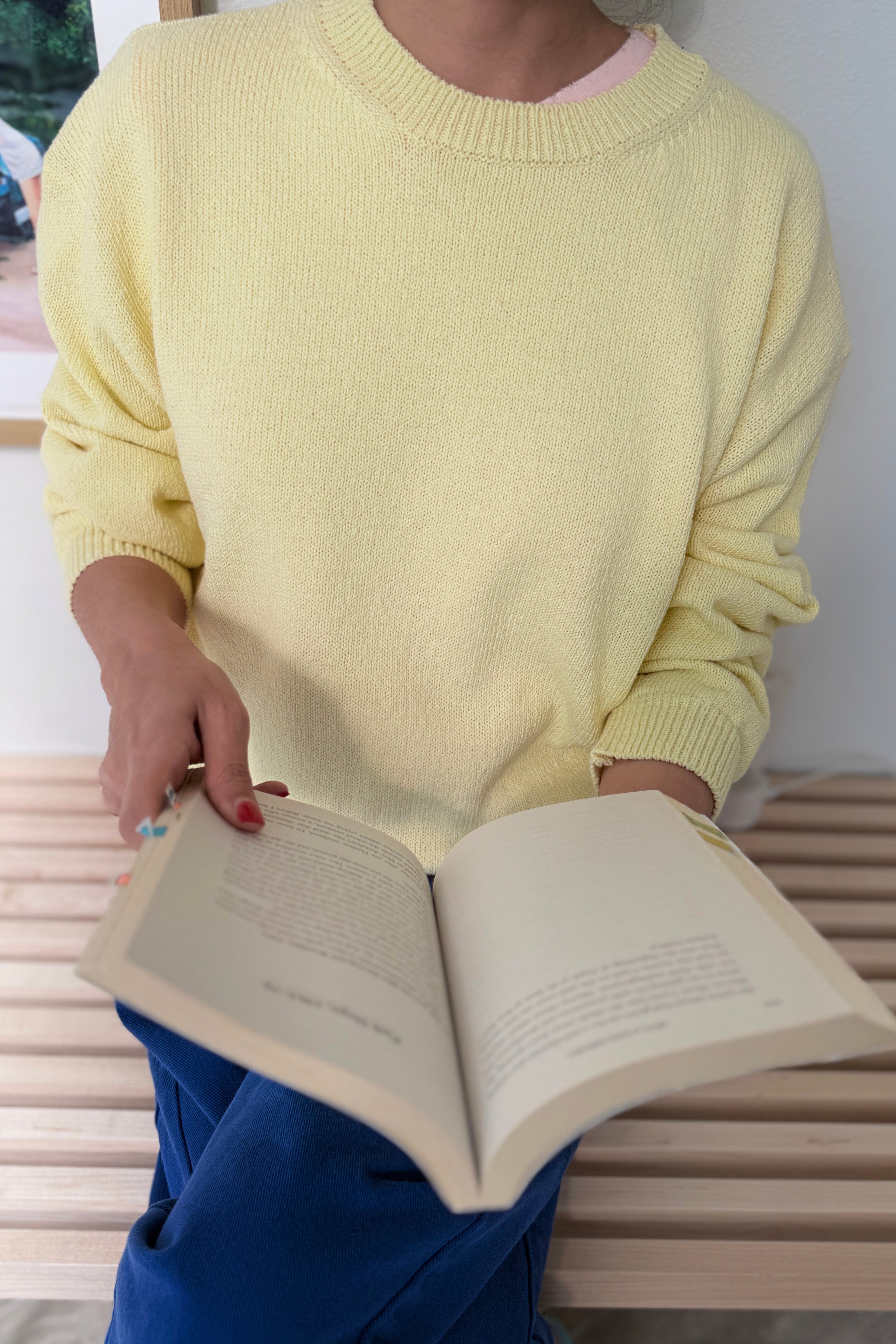 Milo Cotton Sweater - Lemonade