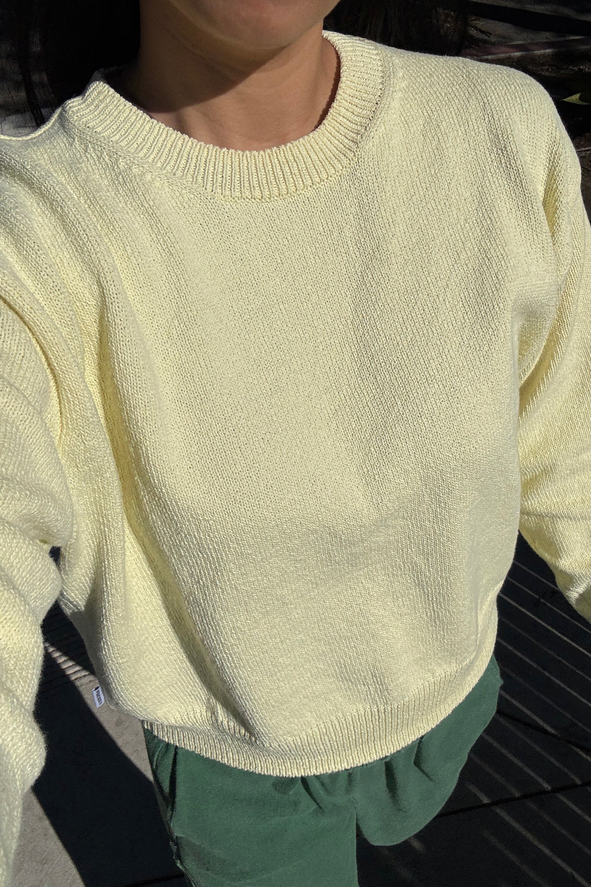 Milo Cotton Sweater - Lemonade