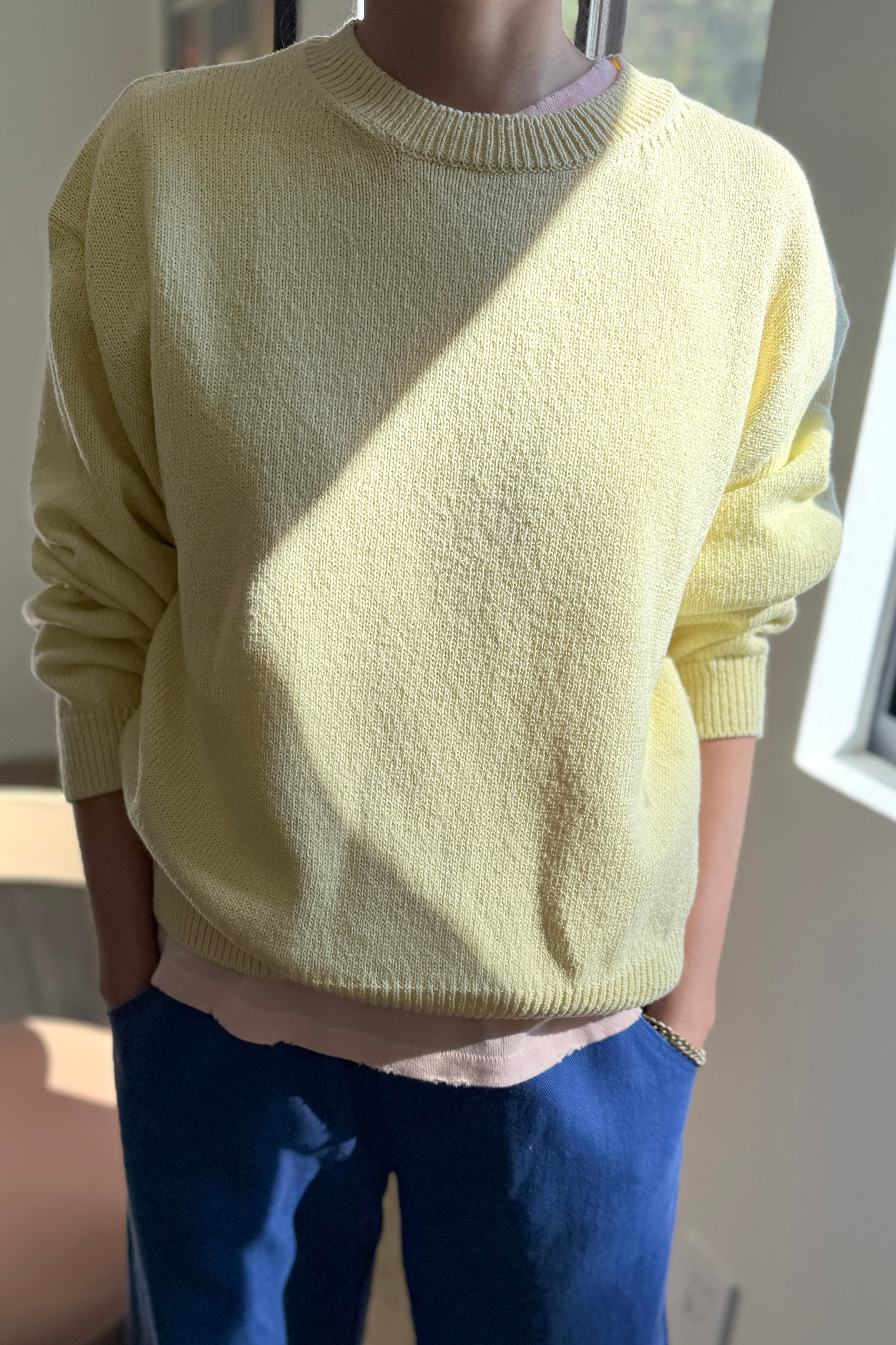 Milo Cotton Sweater - Lemonade