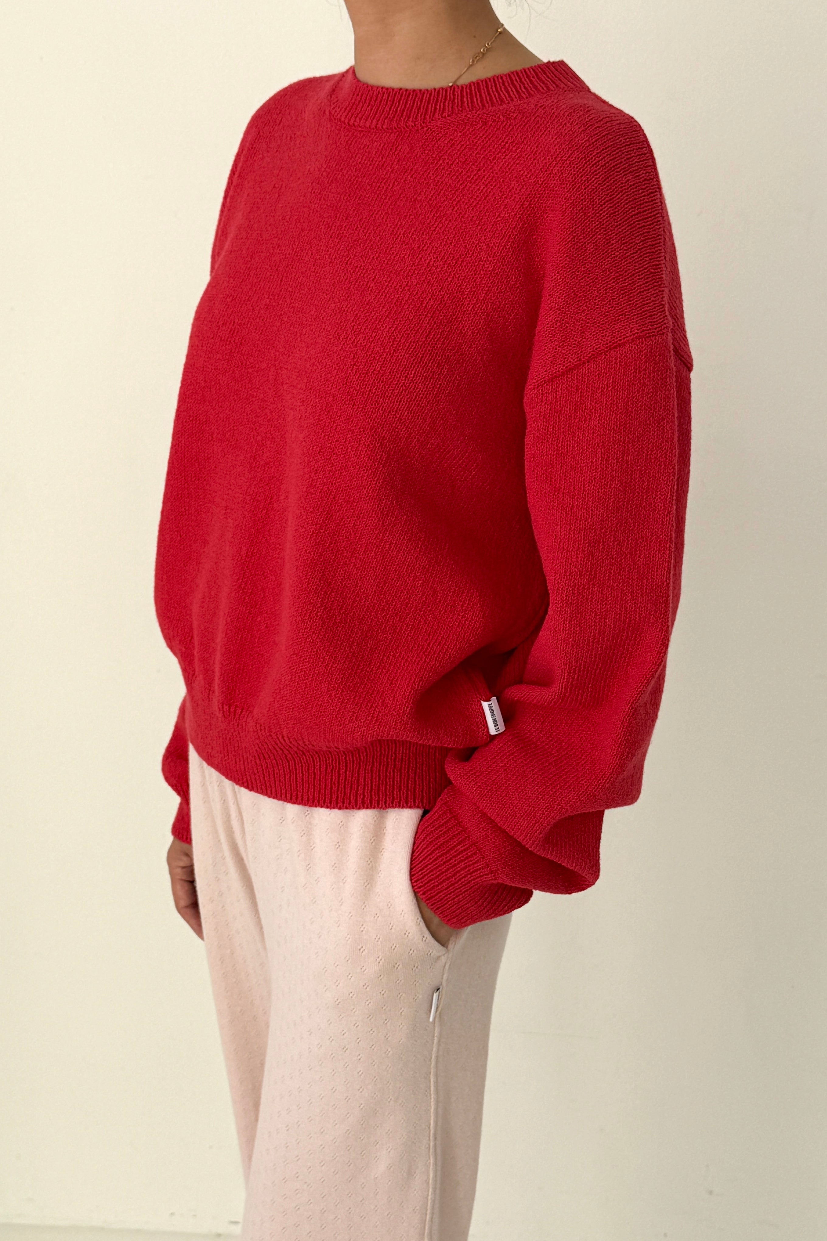 Milo Cotton Sweater - Chili