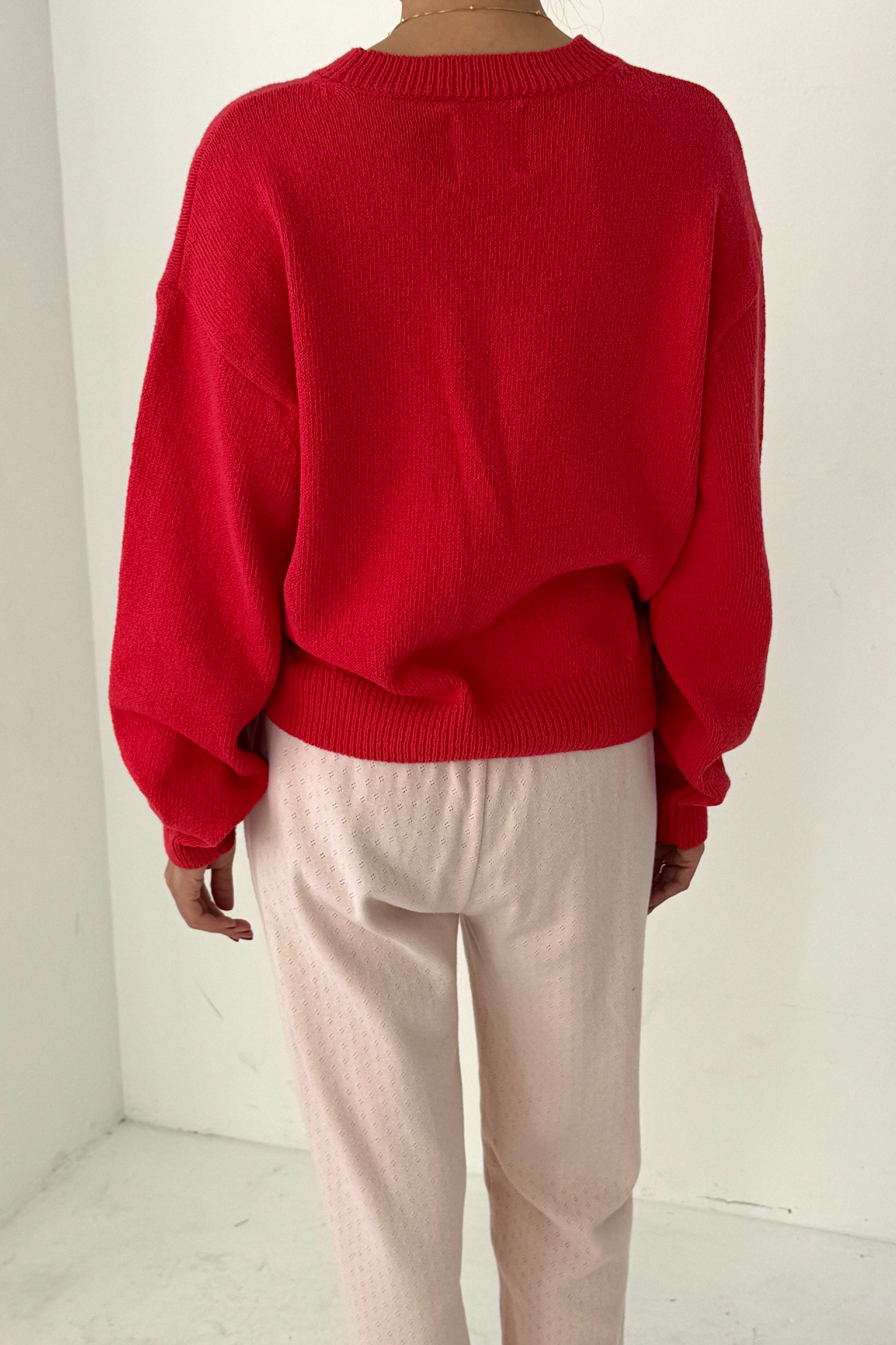Milo Cotton Sweater - Chili