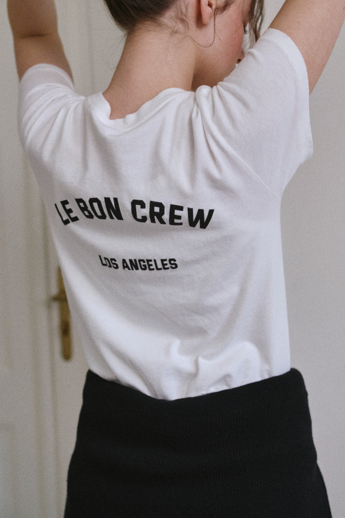 Le Bon Crew Darling Tee in Vintage White