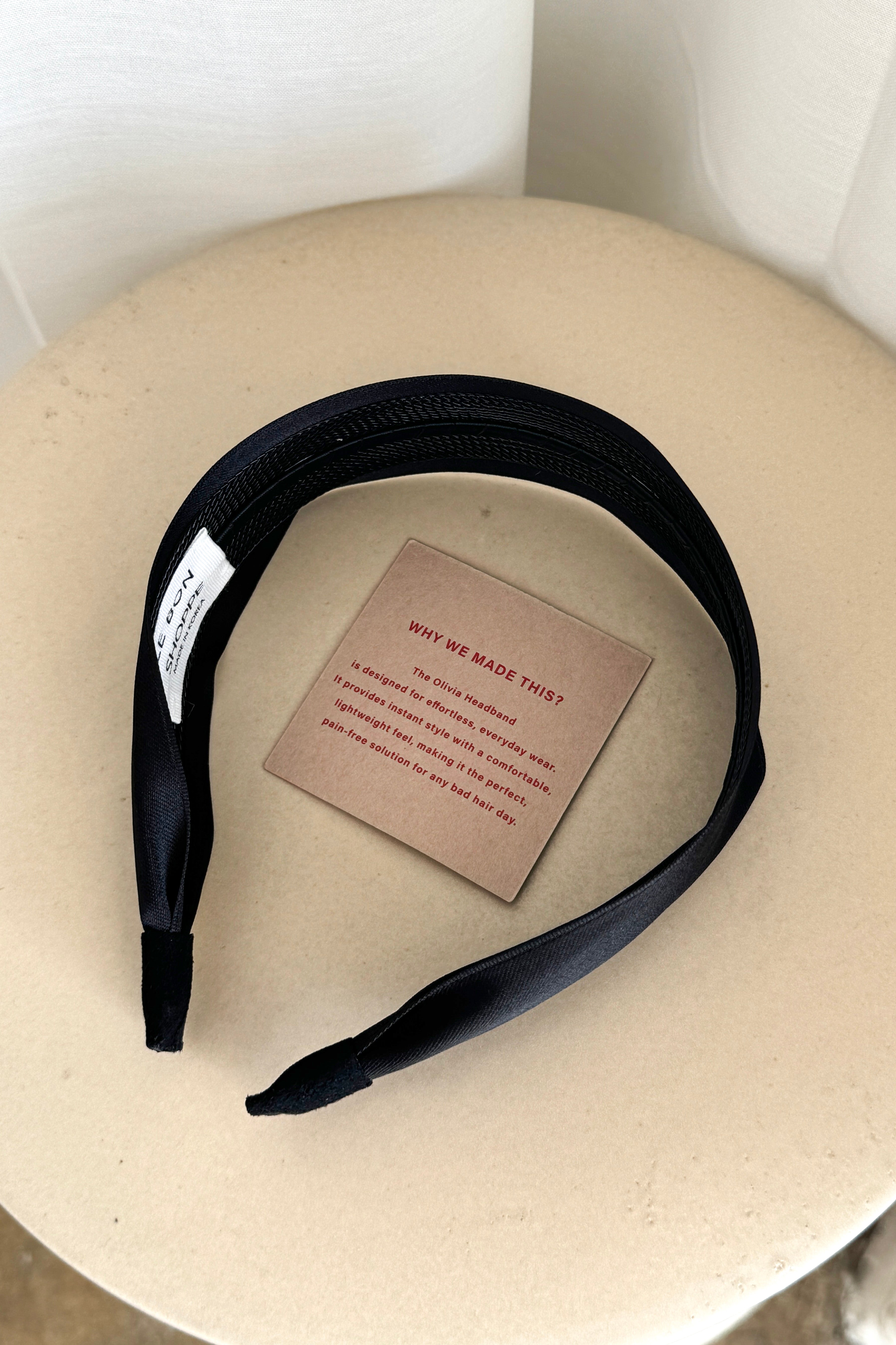 Oliva Headband - Ebony