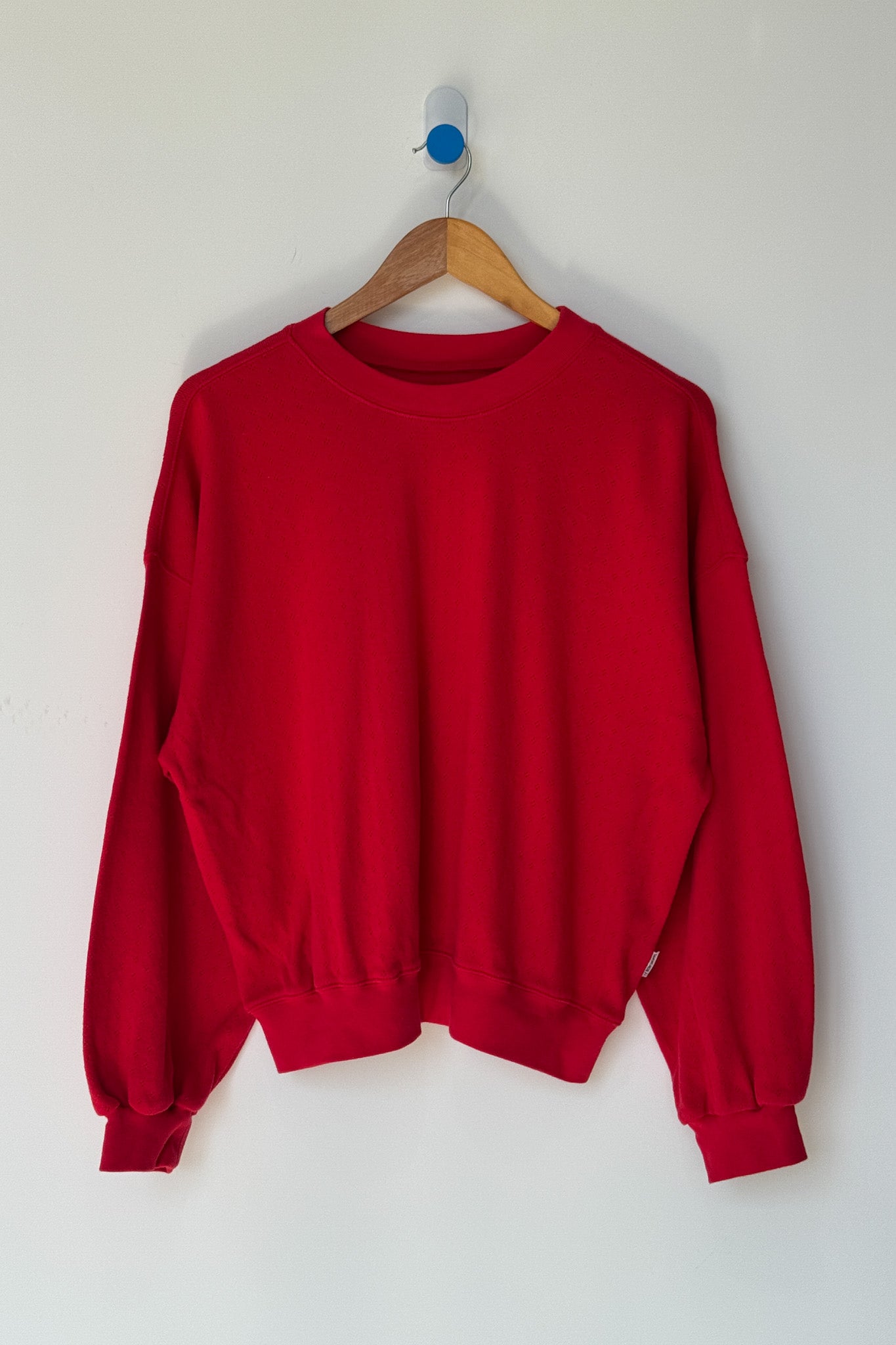 Pointelle Core Sweatshirt - Red Apple
