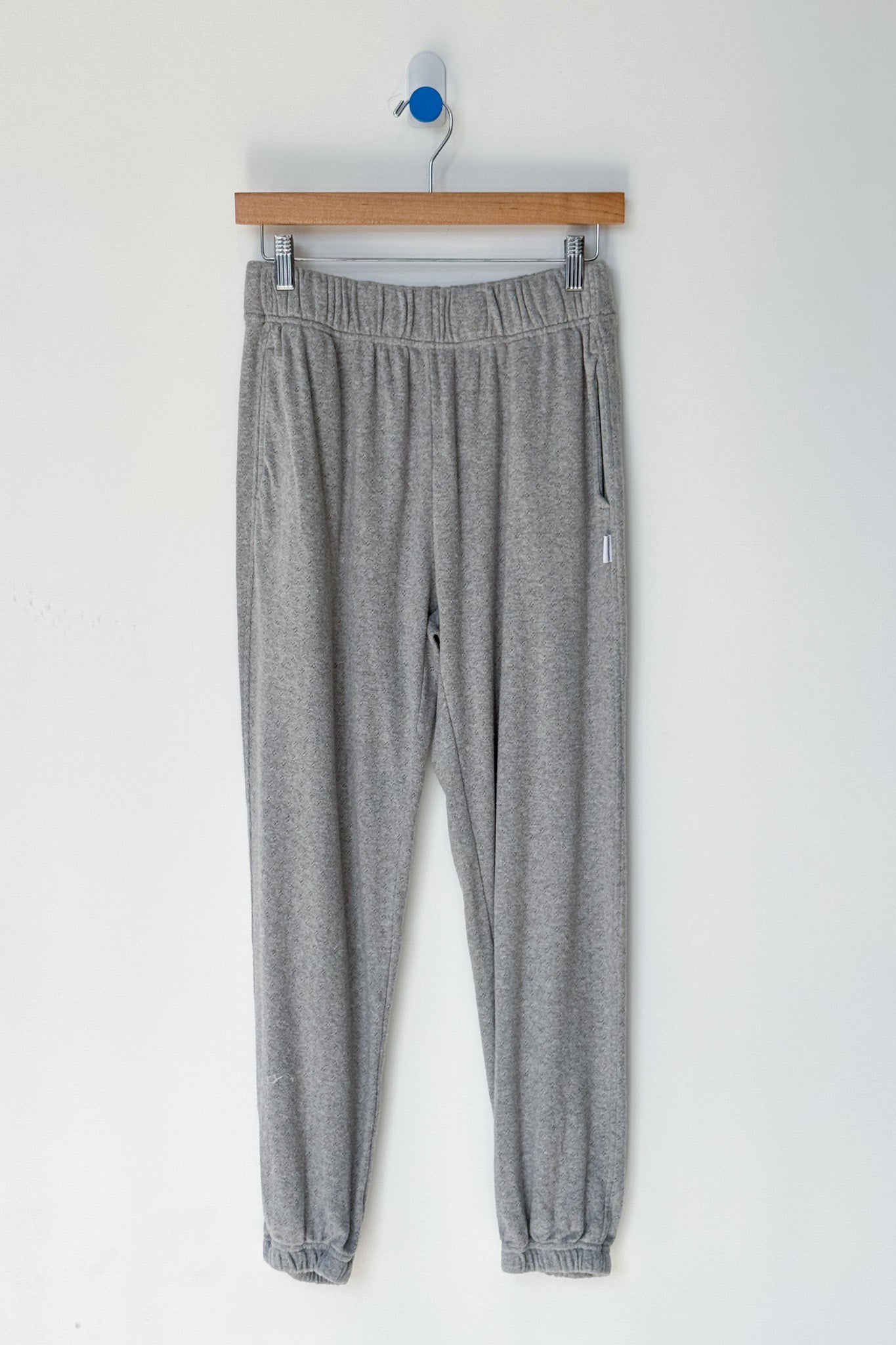 Pointelle Serene Joggers - Melange Grey