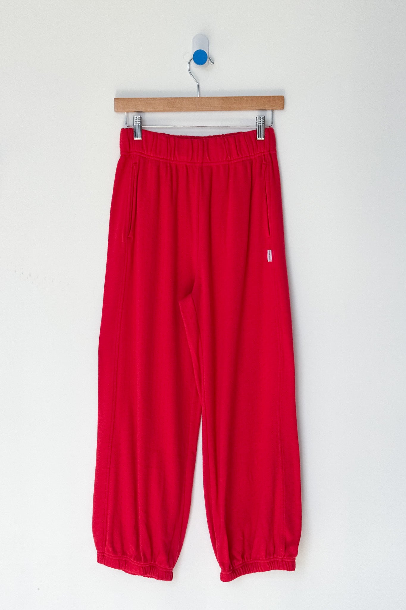 Pointelle Balloon Pants - Red Apple