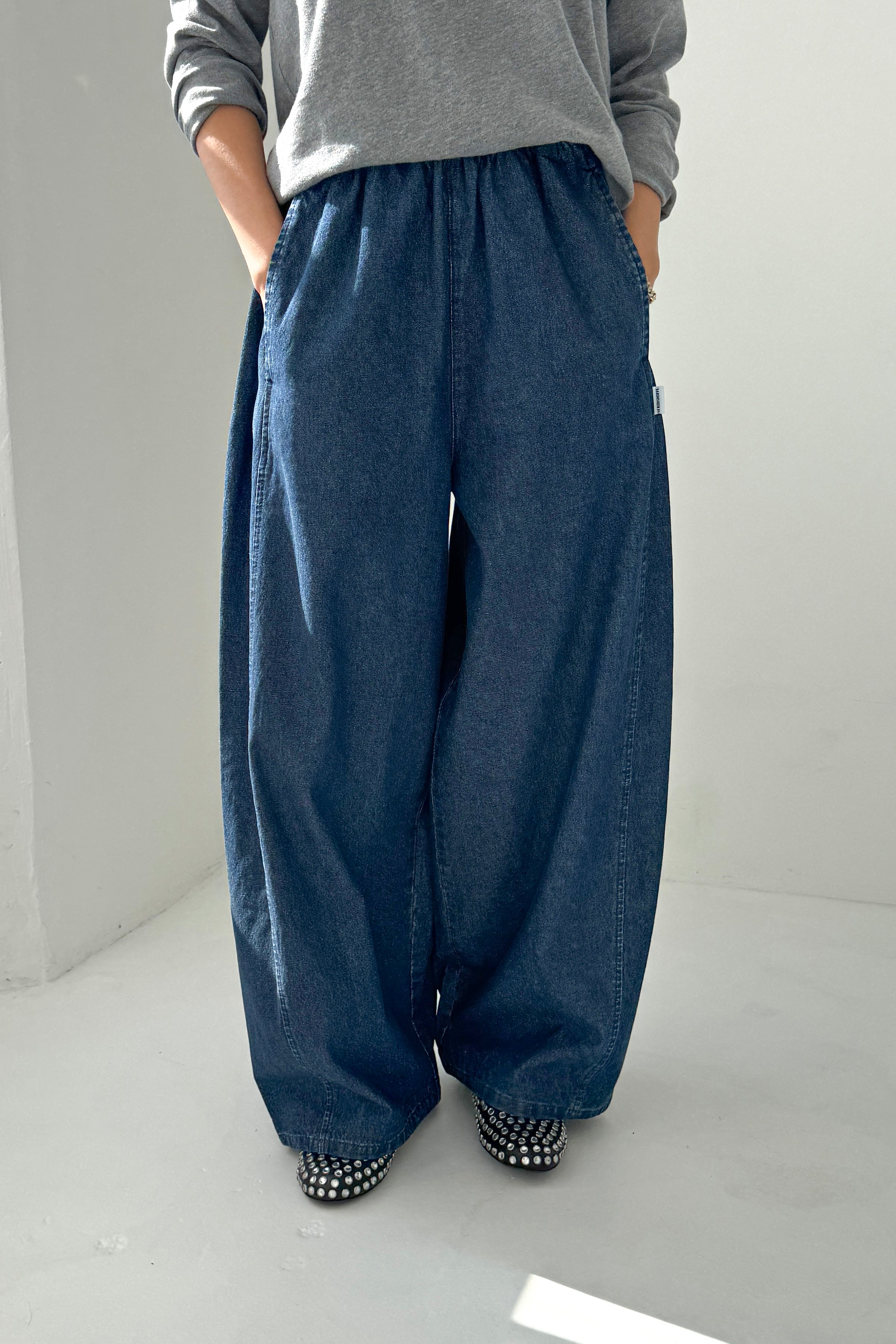 Parachute Pants - Denim Blue
