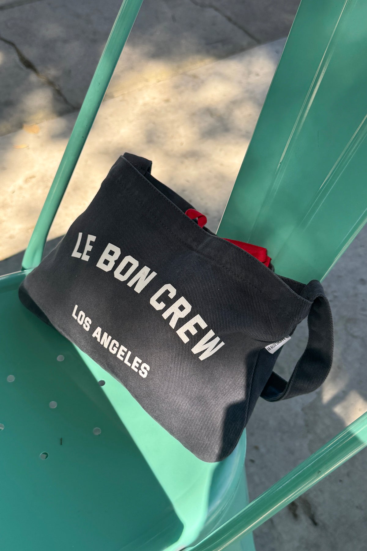 Petite Happy Carry Bag - Coal + White