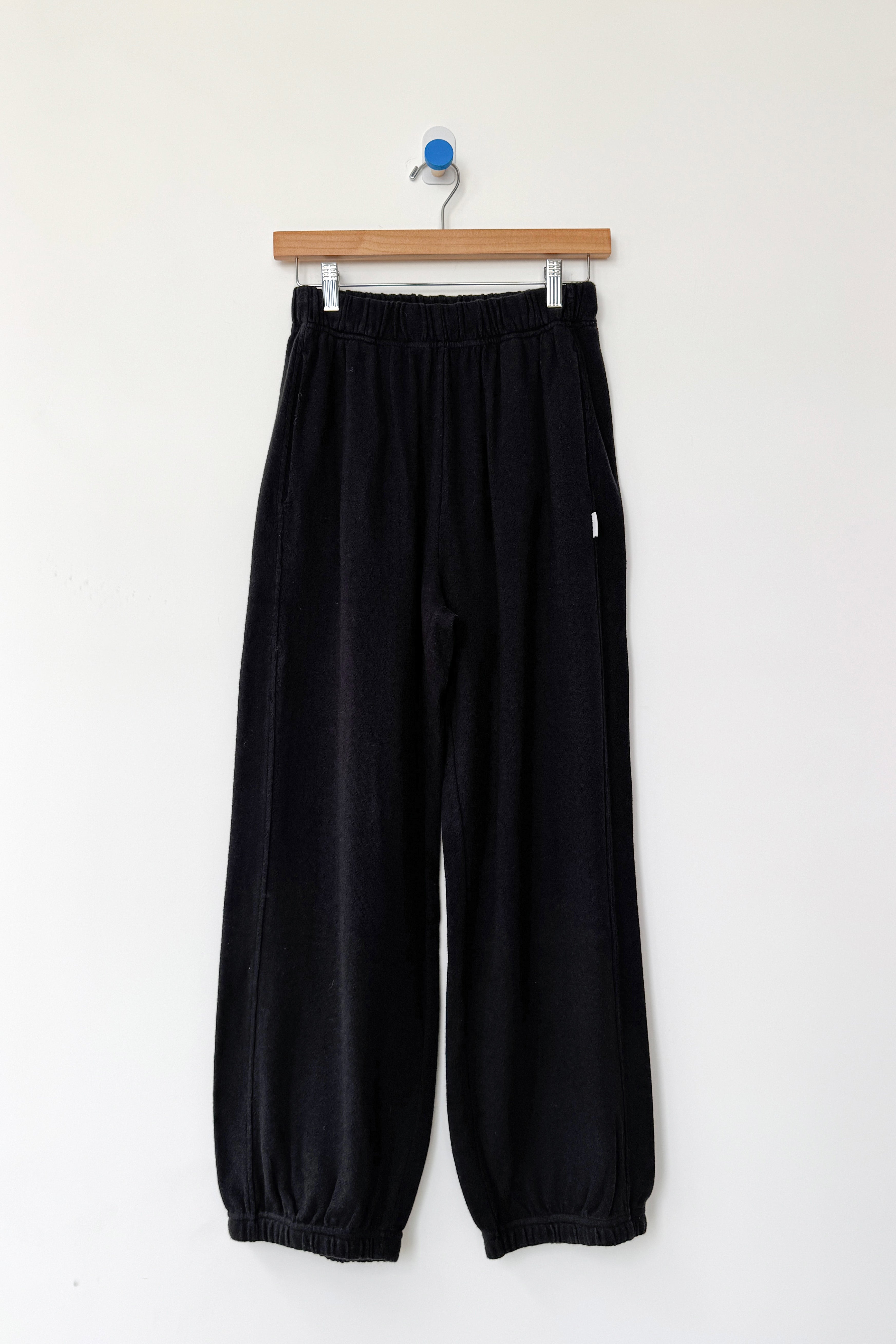 Pointelle Balloon Pants -Black