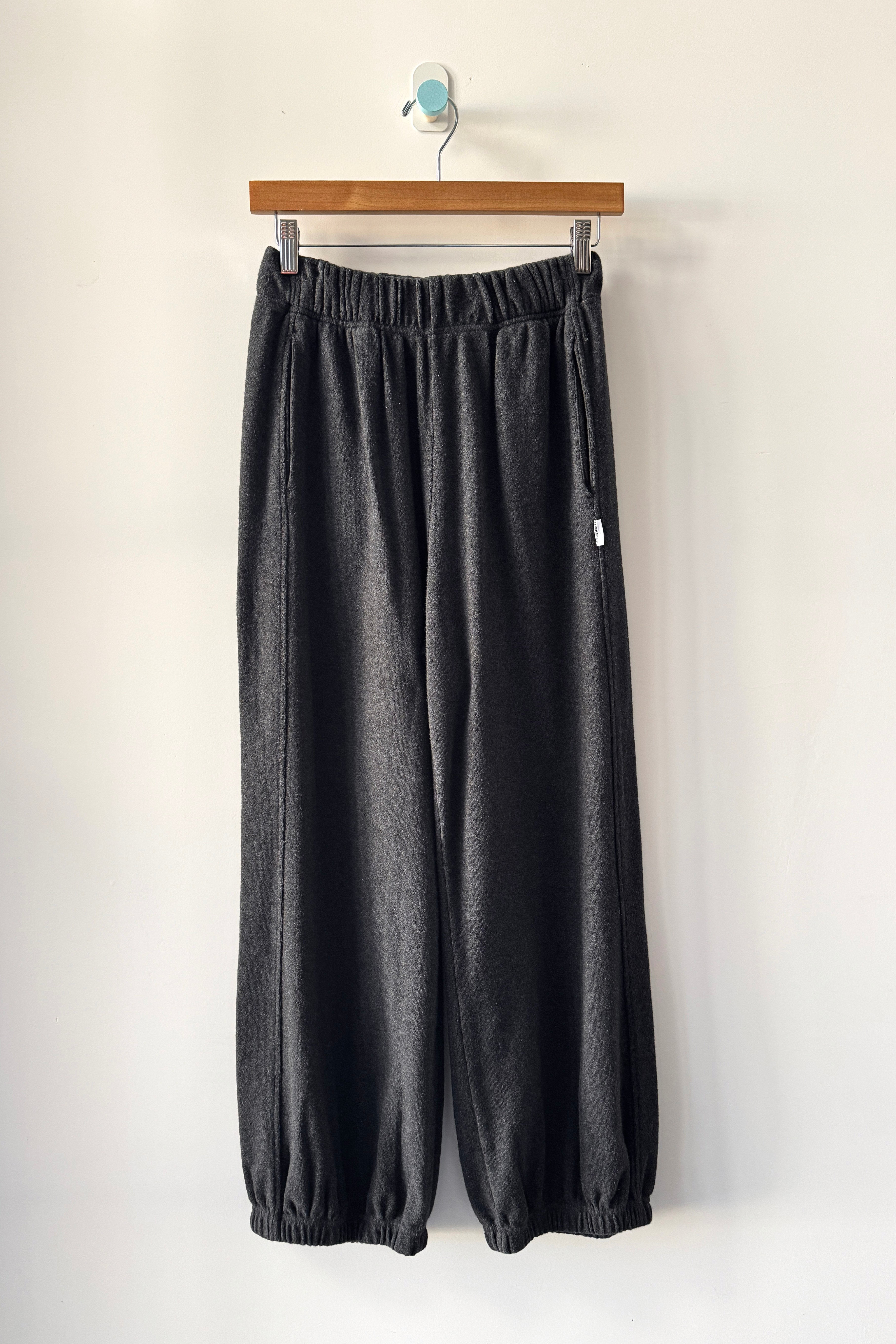 Pointelle Balloon Pants - Charcoal