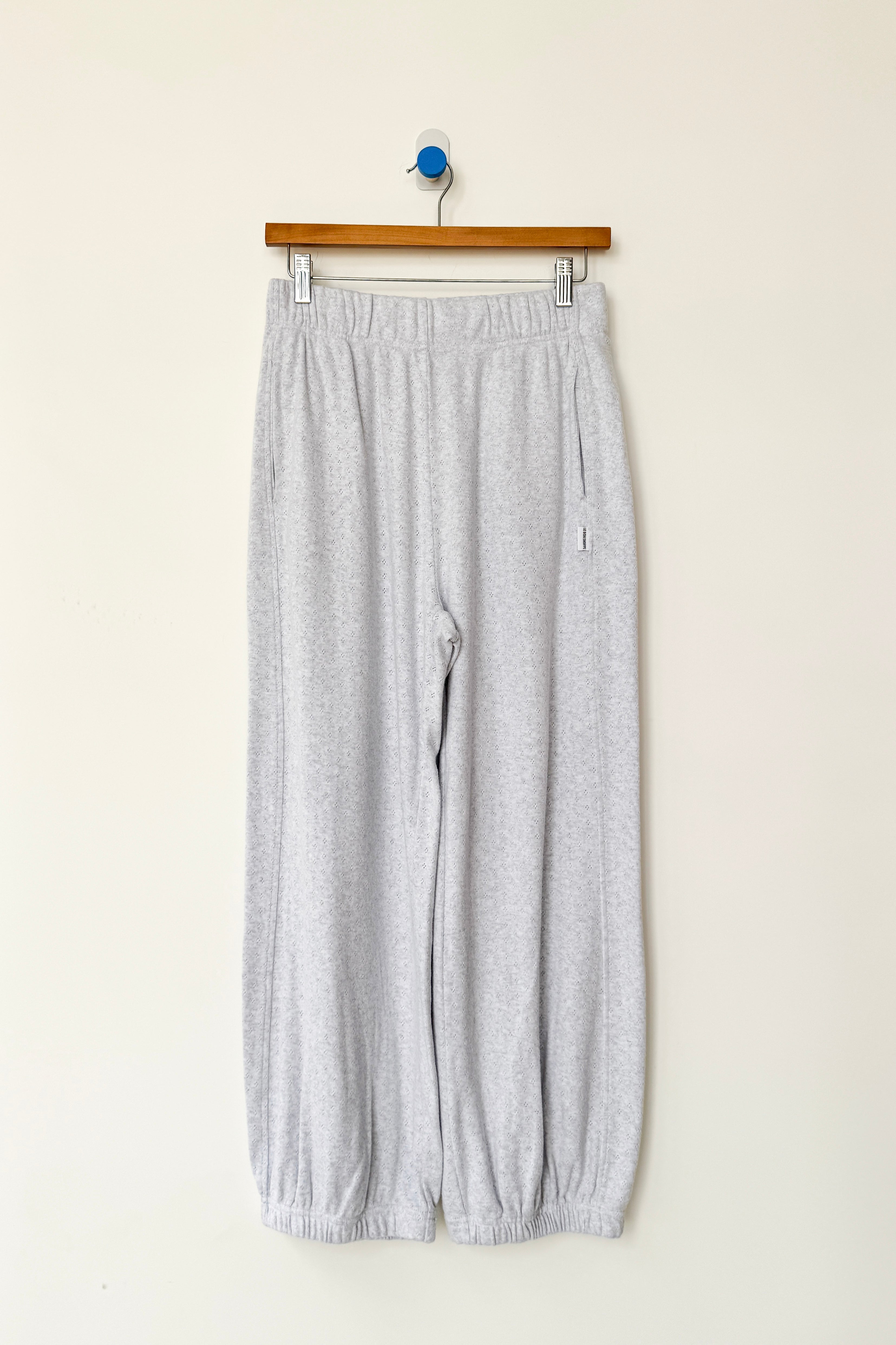 Pointelle Balloon Pants - Icy Grey