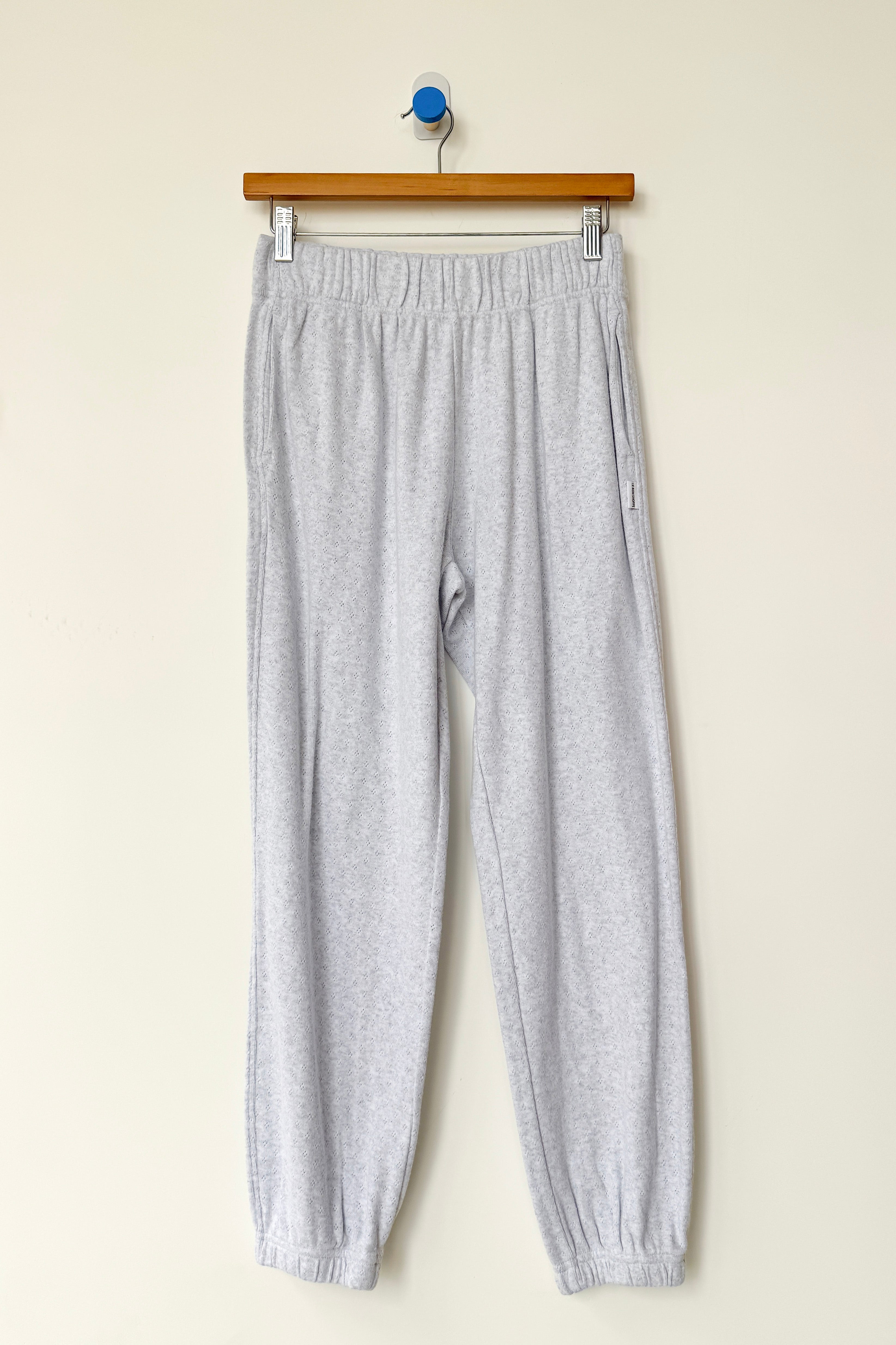 Pointelle Serene Joggers - Icy Grey