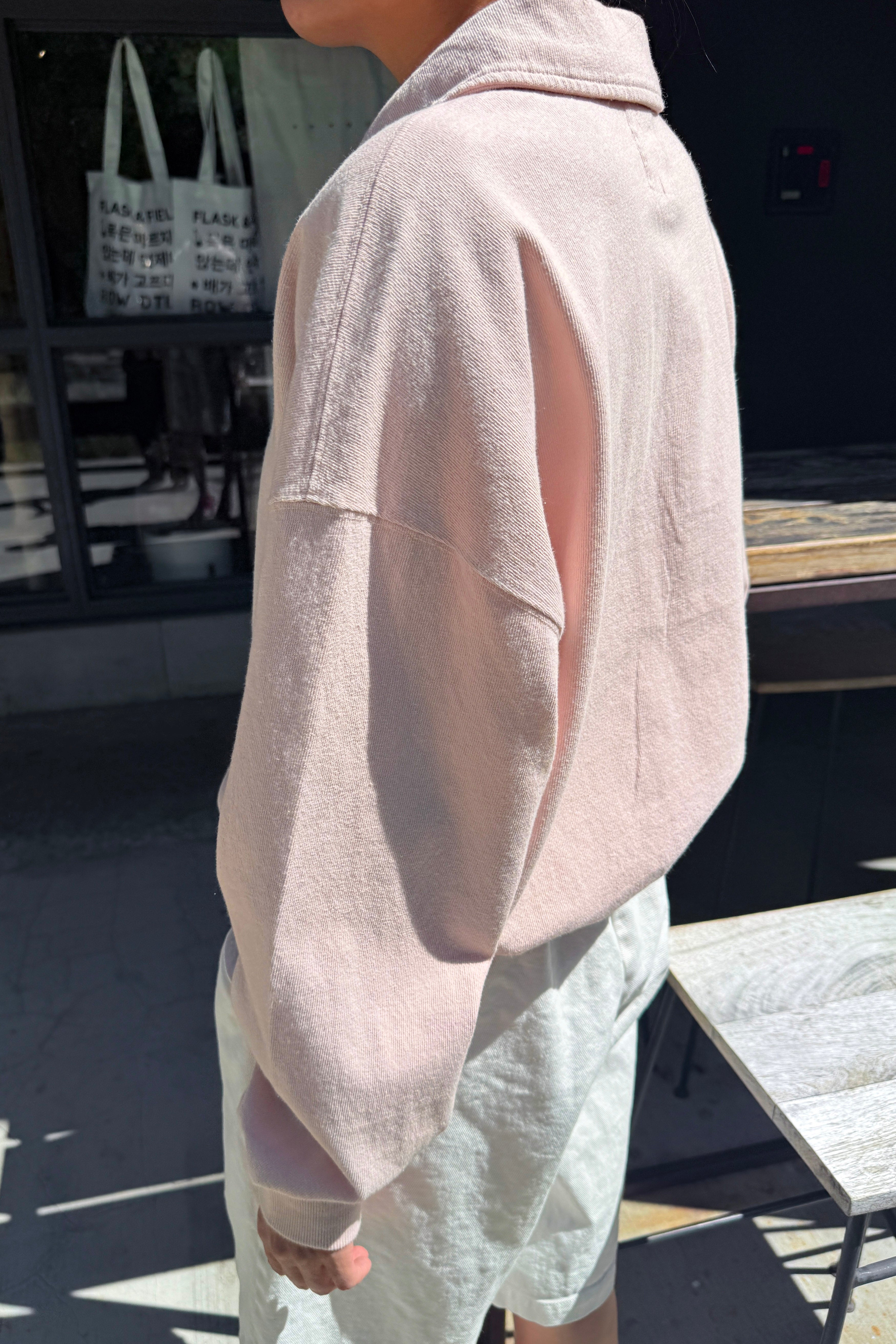 Polo Sweatshirt - Baby Pink