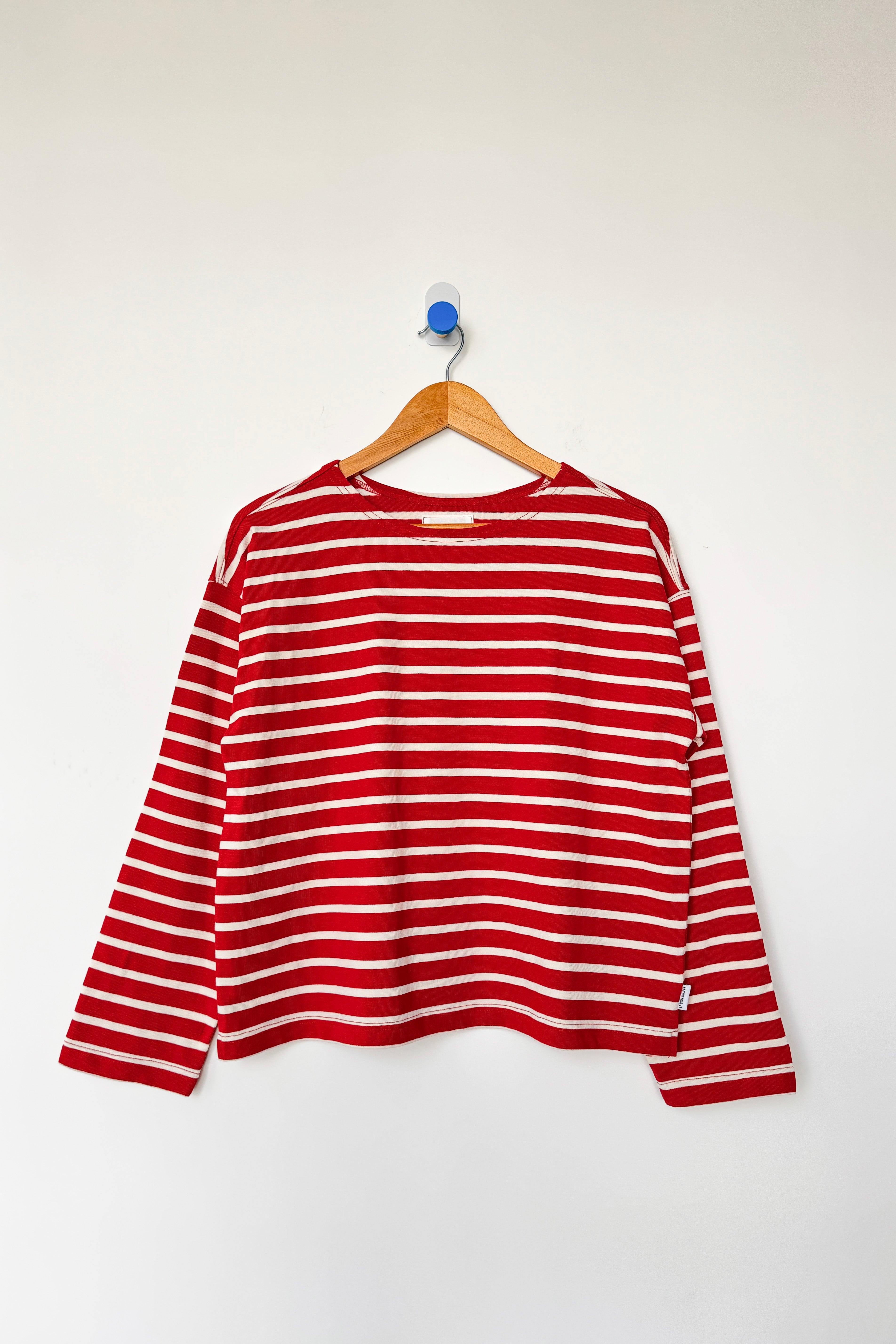 Sailor Top - White Stripe on Red