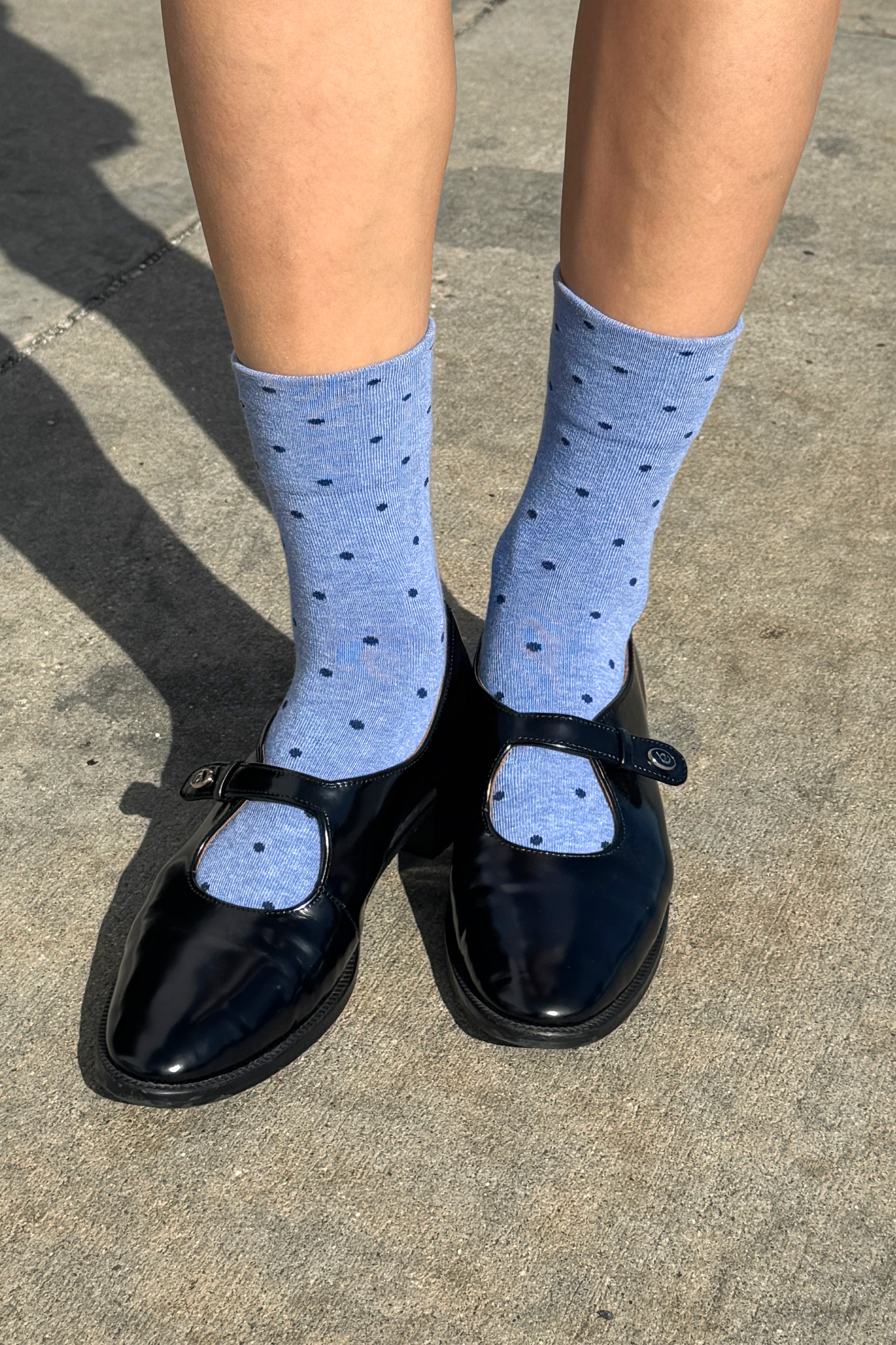 Sneaker Socks - Polka Dot - Blue/Navy