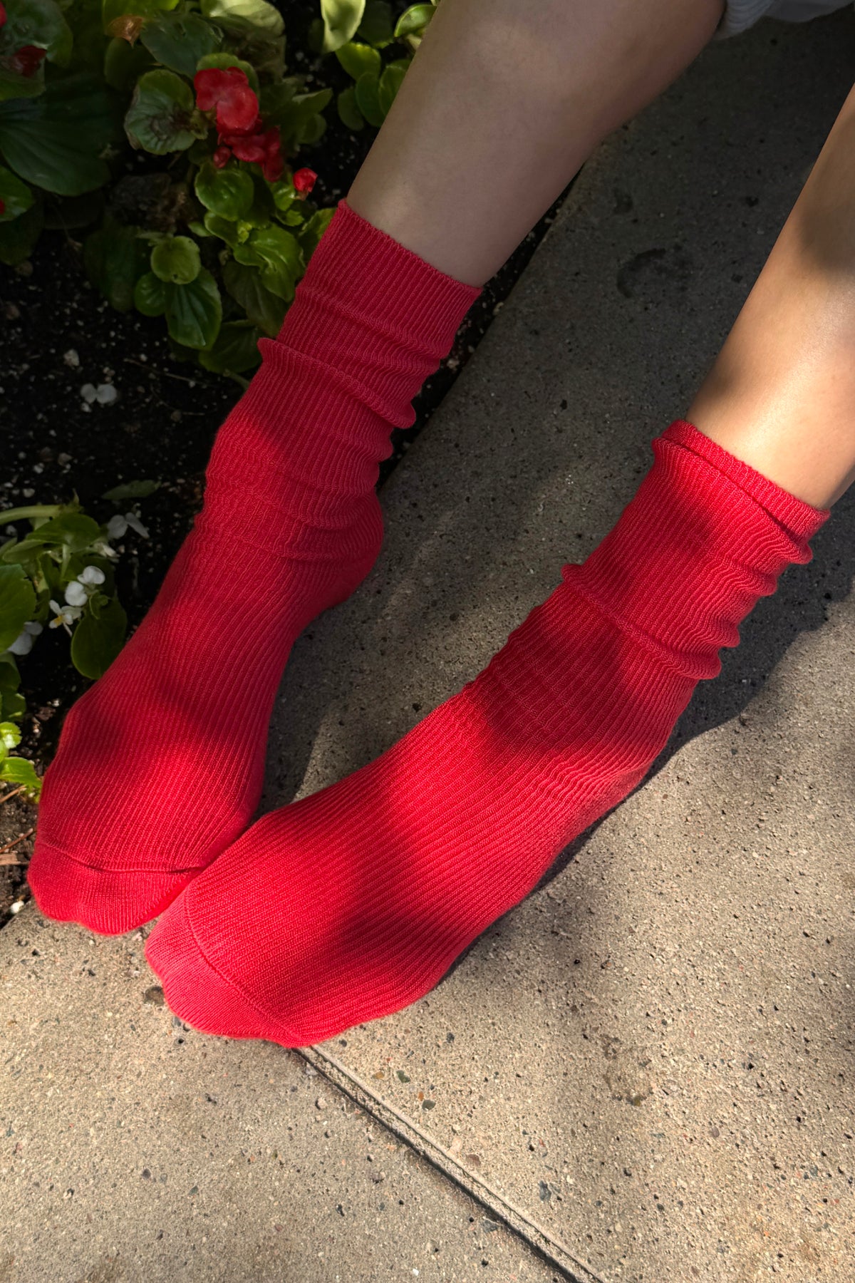 Chaussettes Pantalon - Rouge à Lèvres Rouge