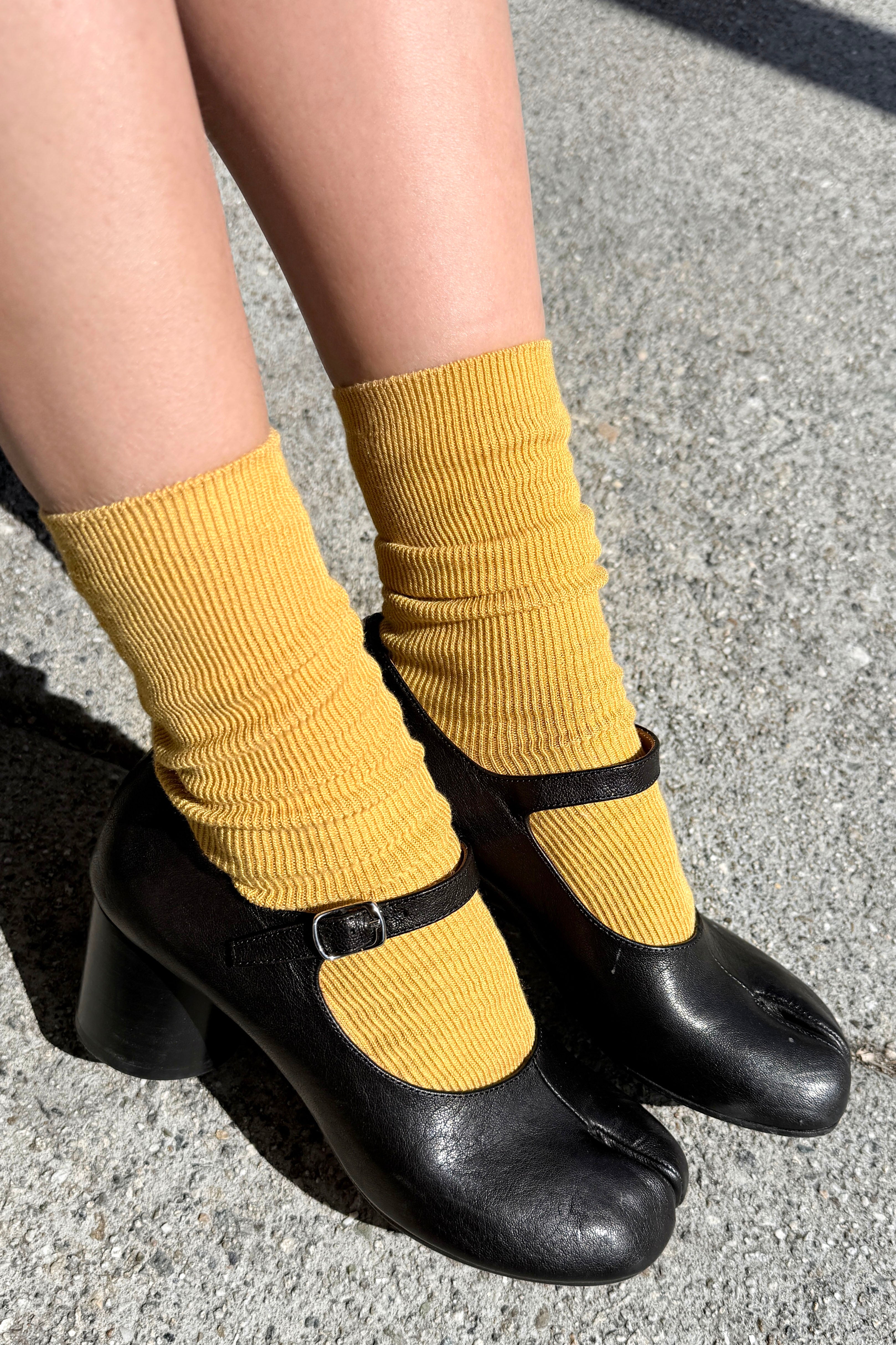Trouser Socks - Bistro Yellow