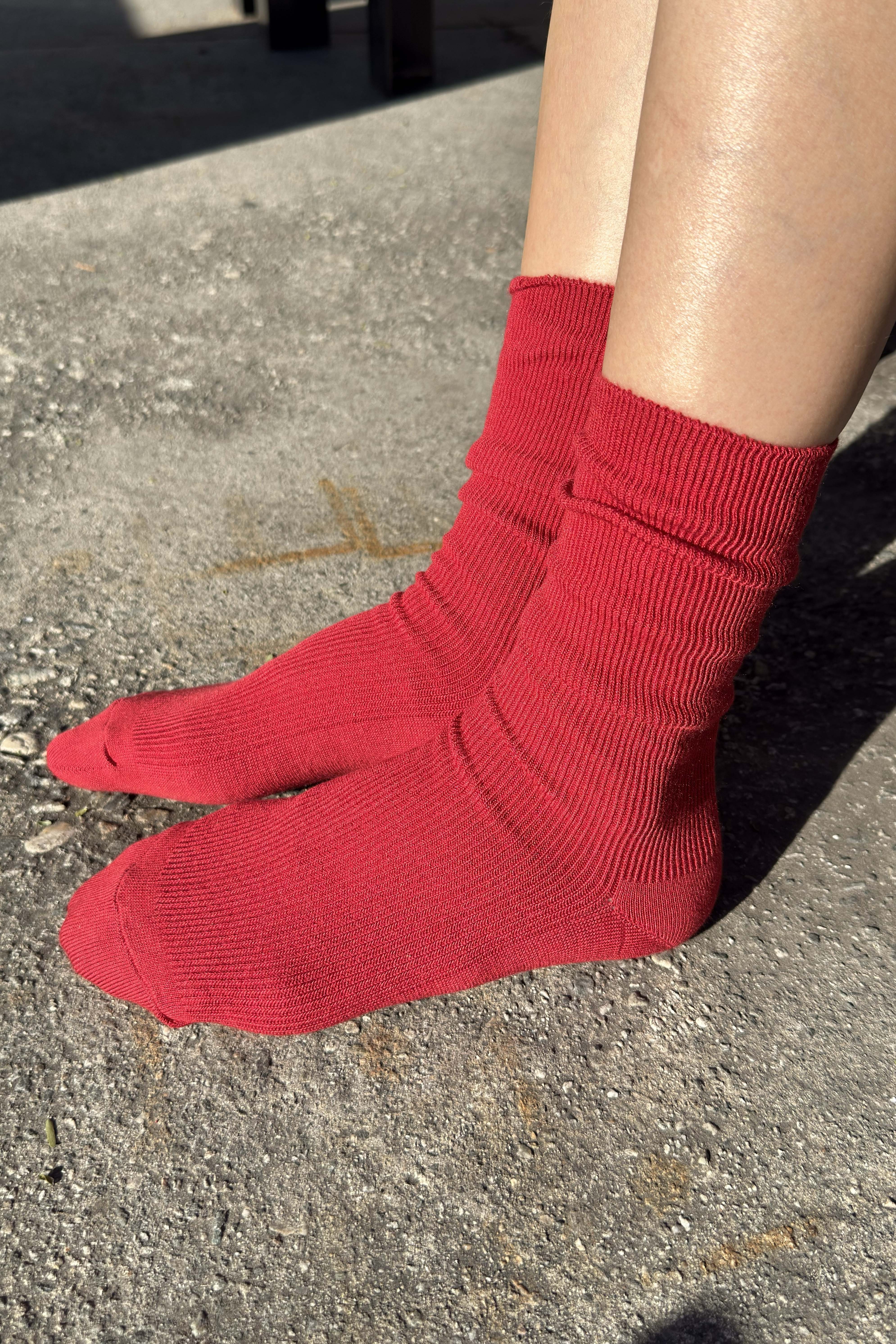 Trouser Socks - Tuscan Red