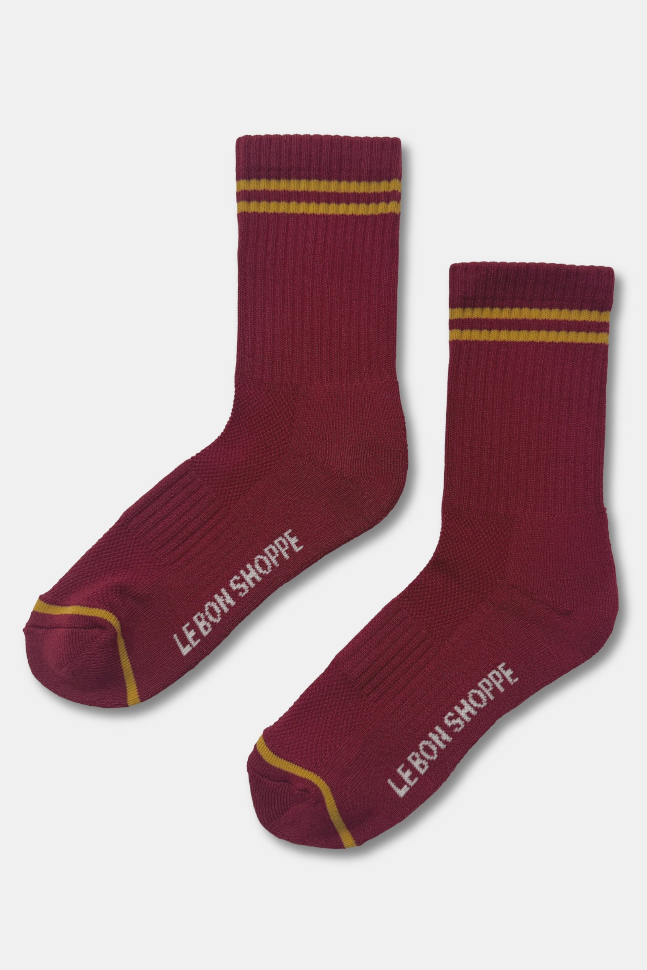 Boyfriend Socks - Cardinal