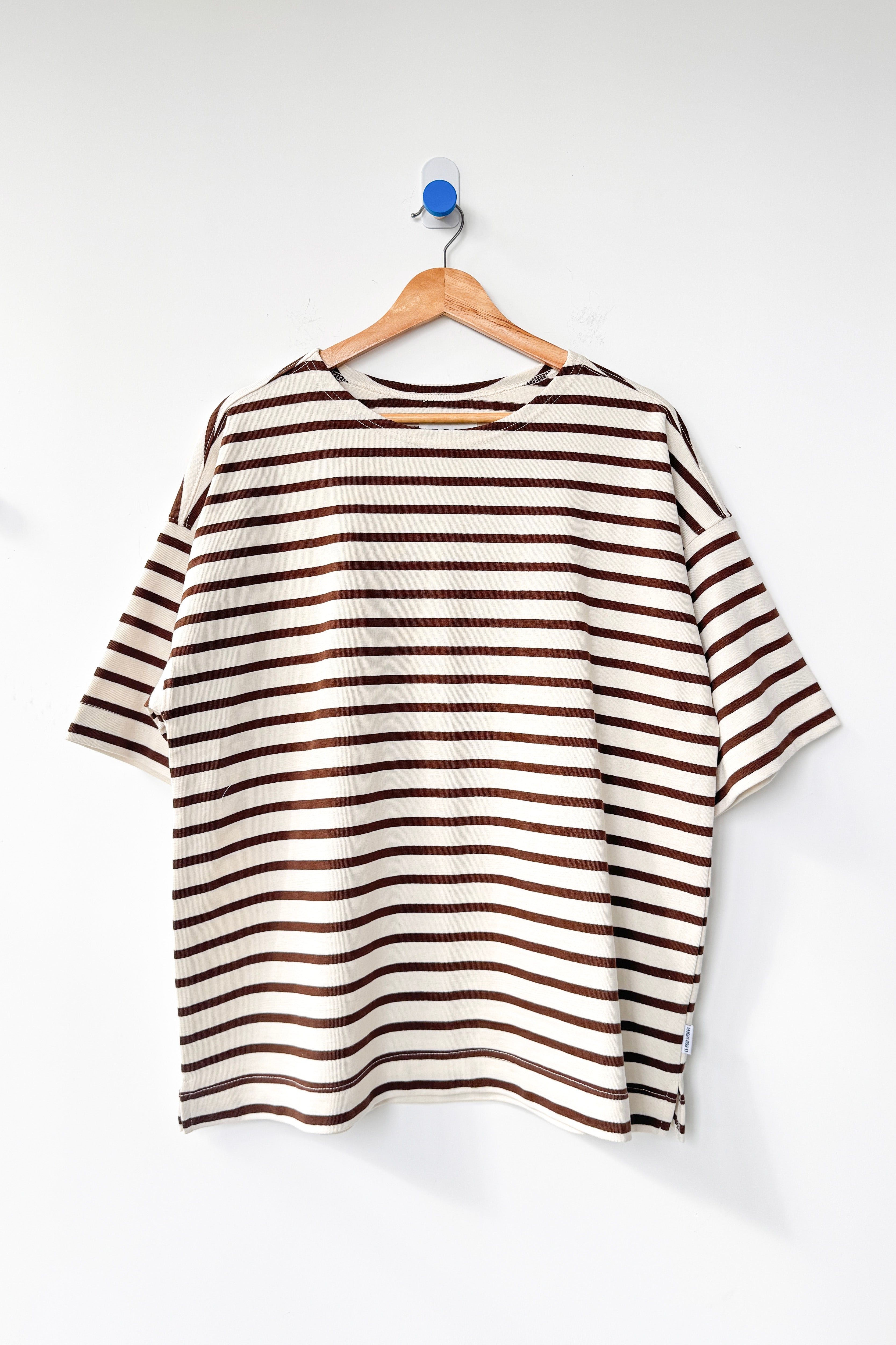 Voyage Tee - Coffee Stripe