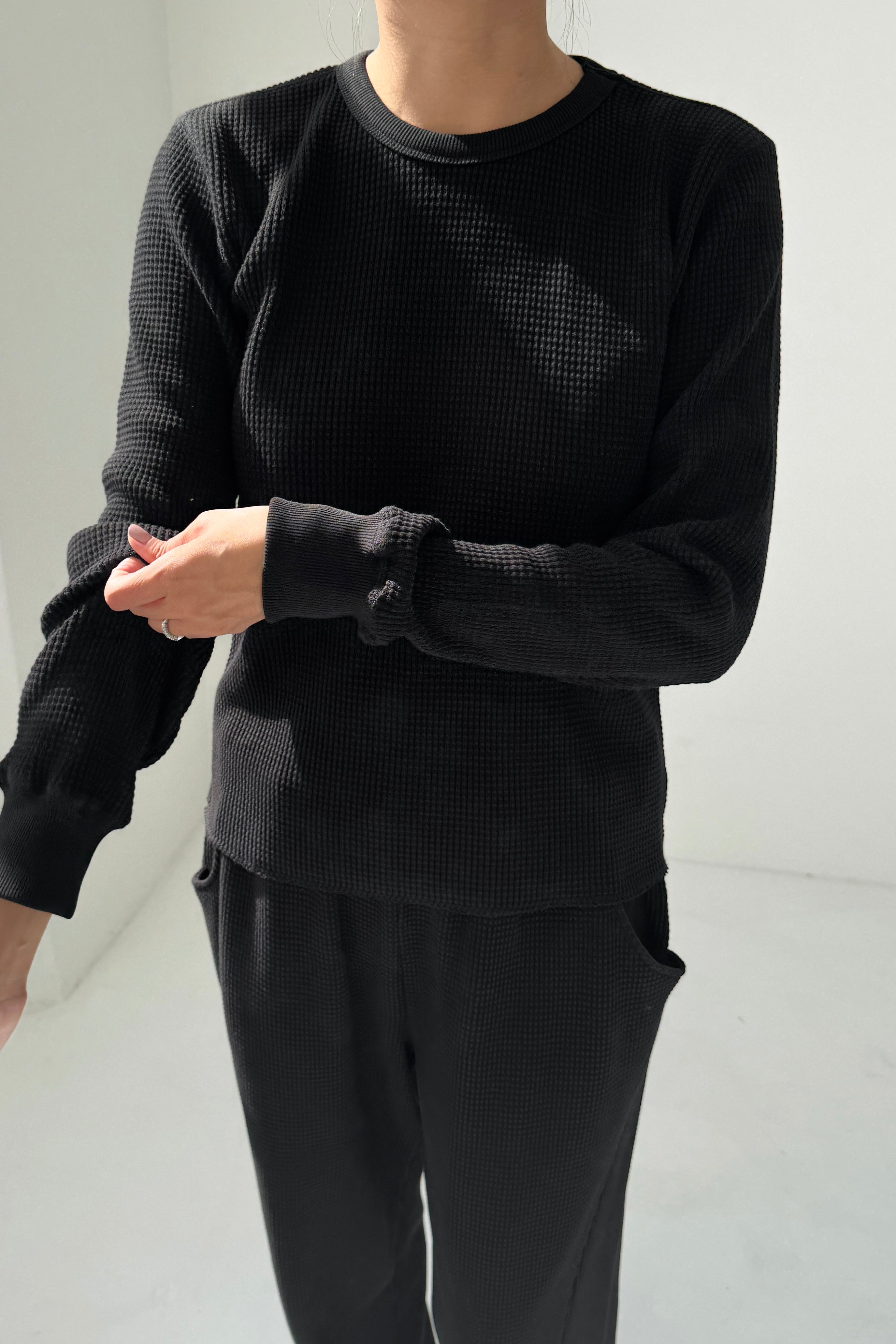 Waffle Fundamental Tee - True Black